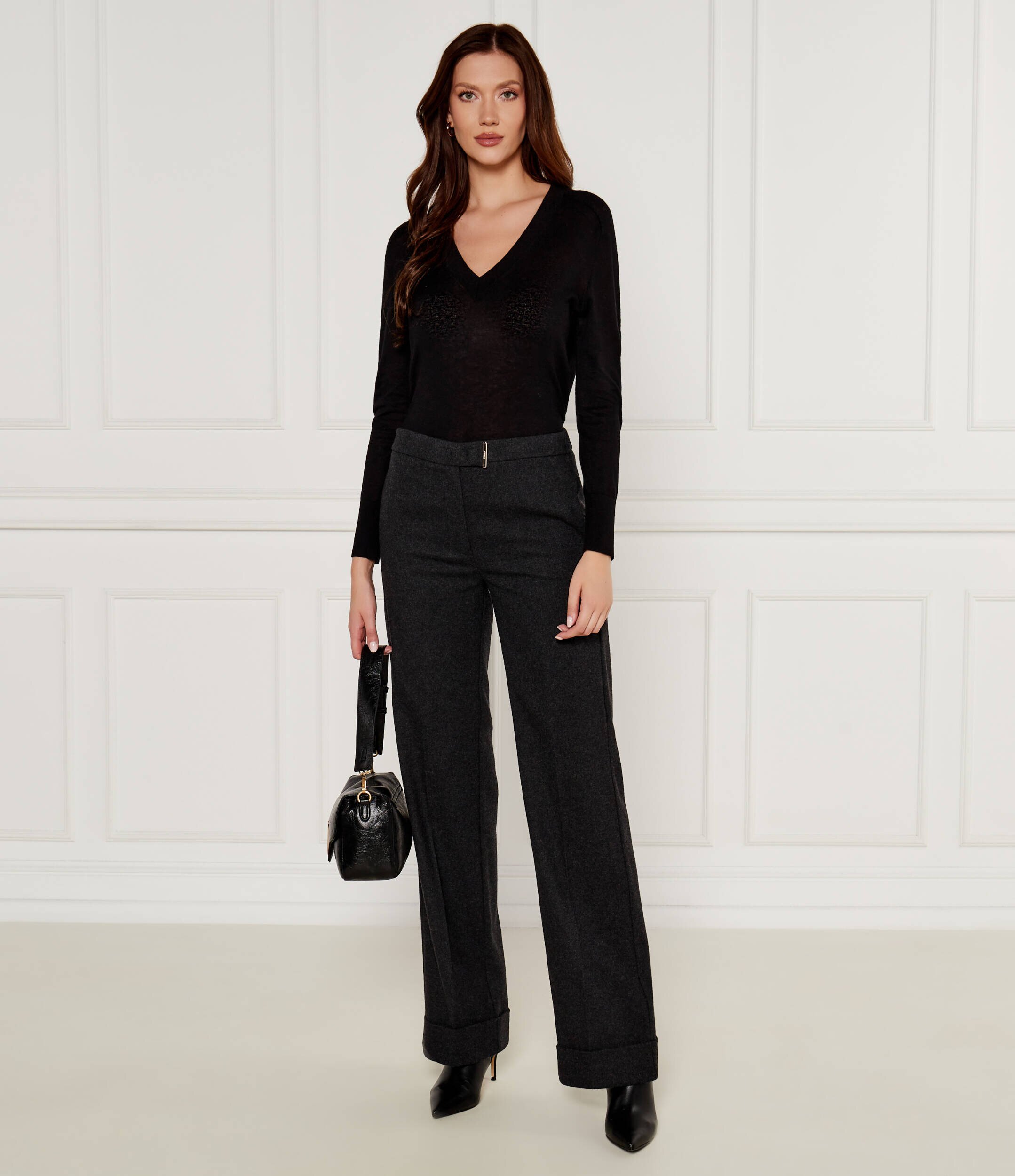 Liu Jo Pantaloni | flare fit cu adaos de lână