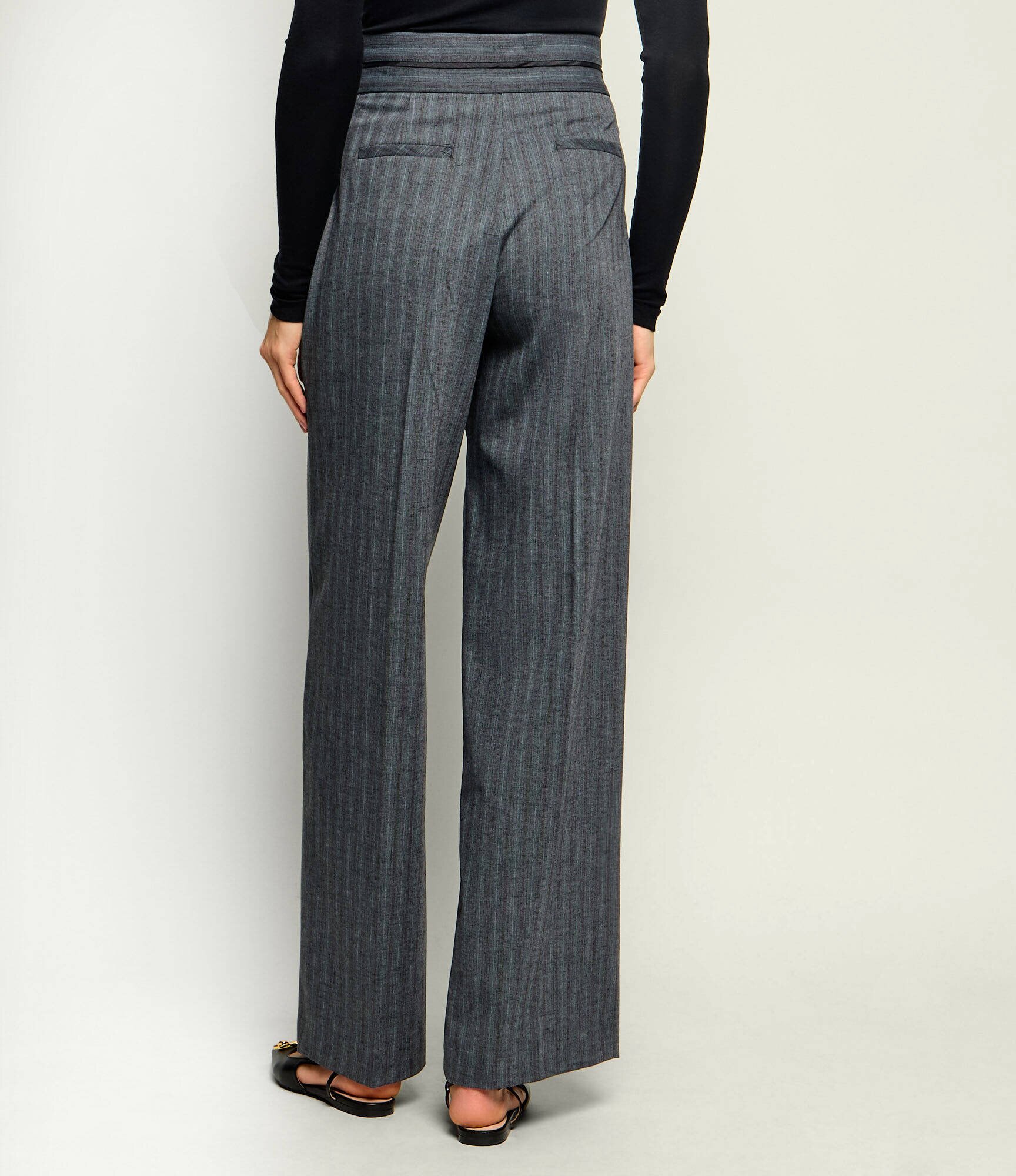 Liu Jo Pantaloni | Relaxed fit cu adaos de lână
