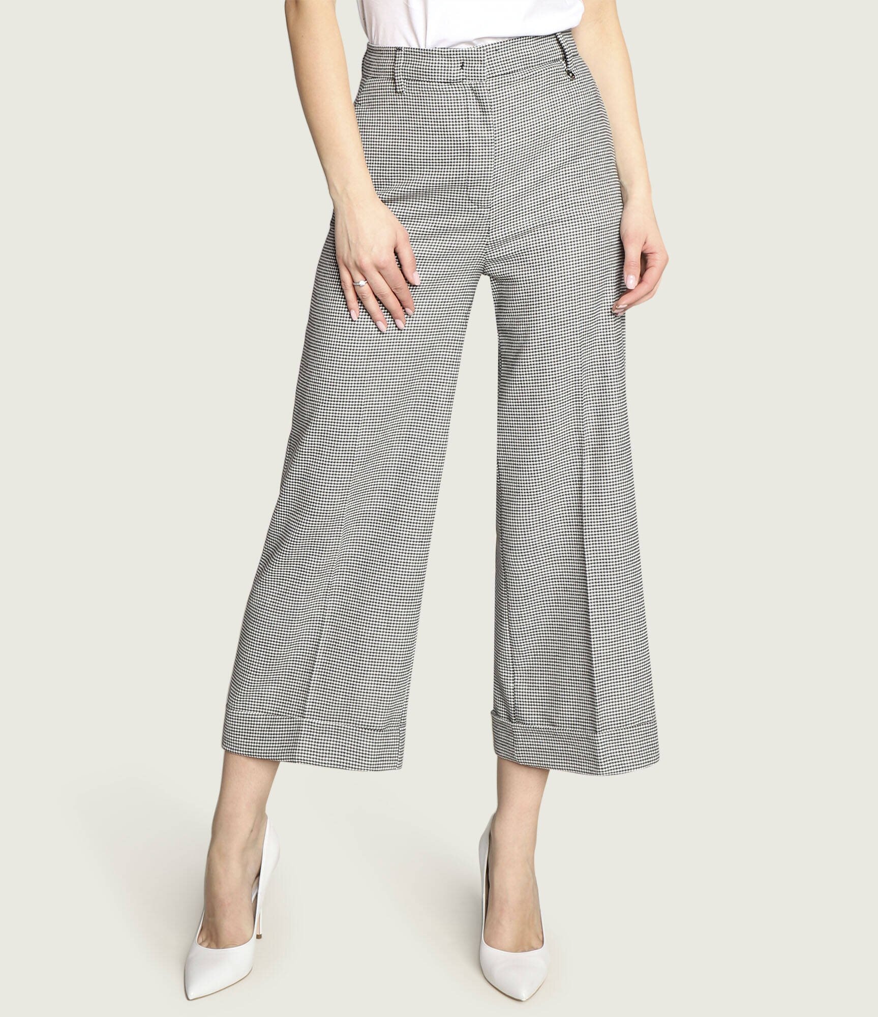 Liu Jo Pantaloni | Relaxed fit cu adaos de lână
