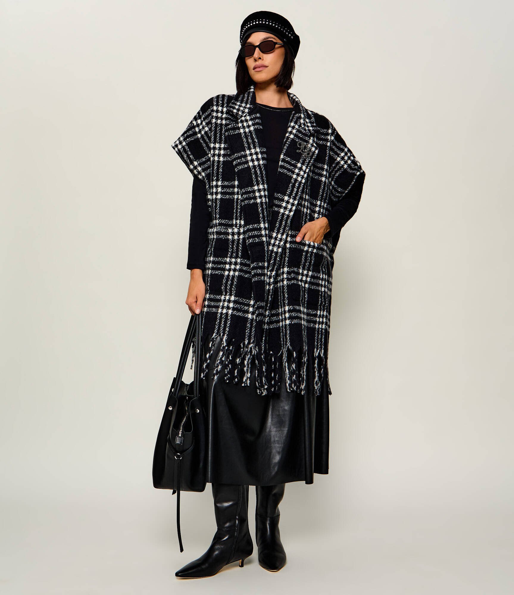 Liu Jo Poncho Check | Oversize fit