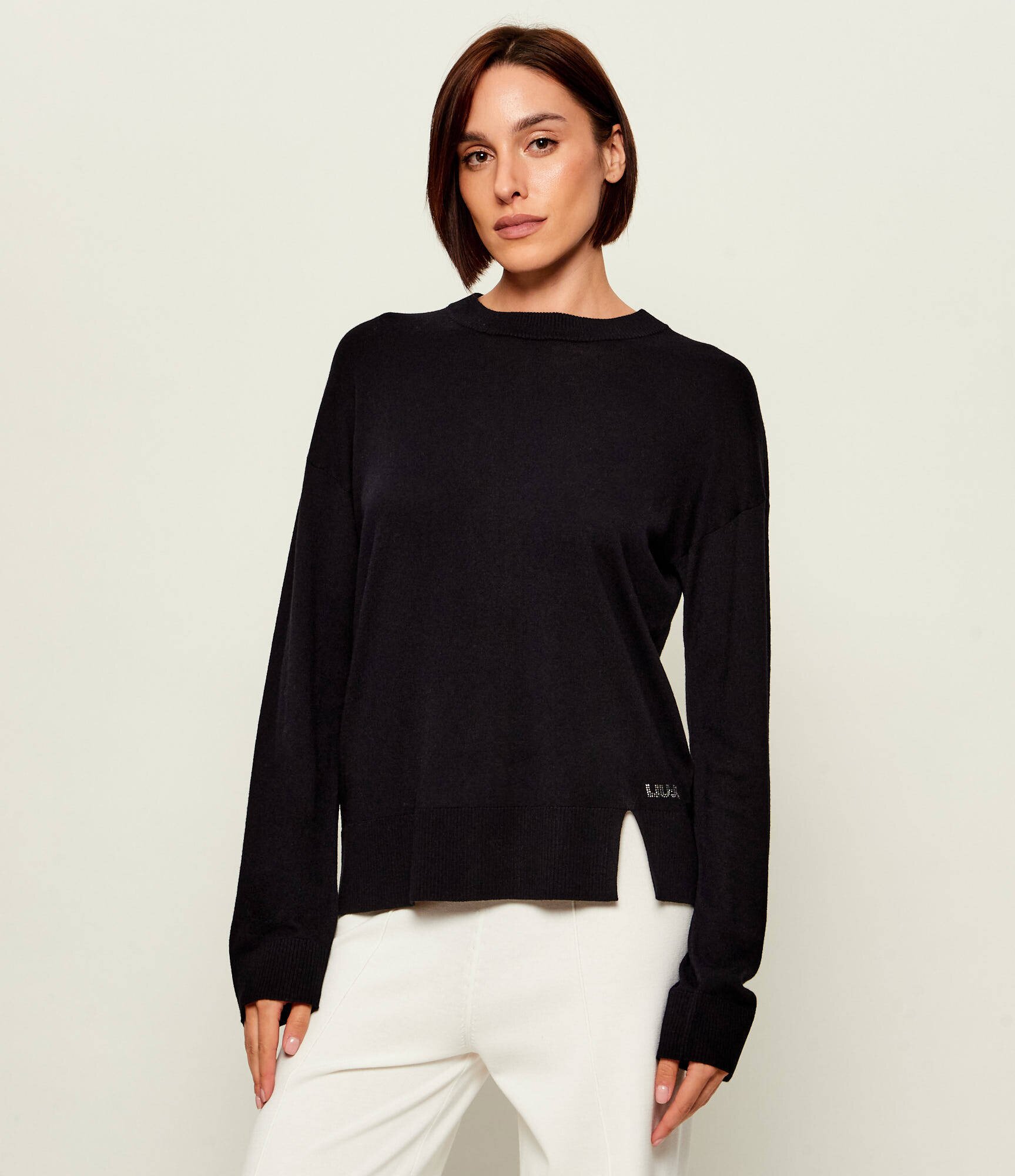 Liu Jo Pulover | Loose fit cu adaos de lână