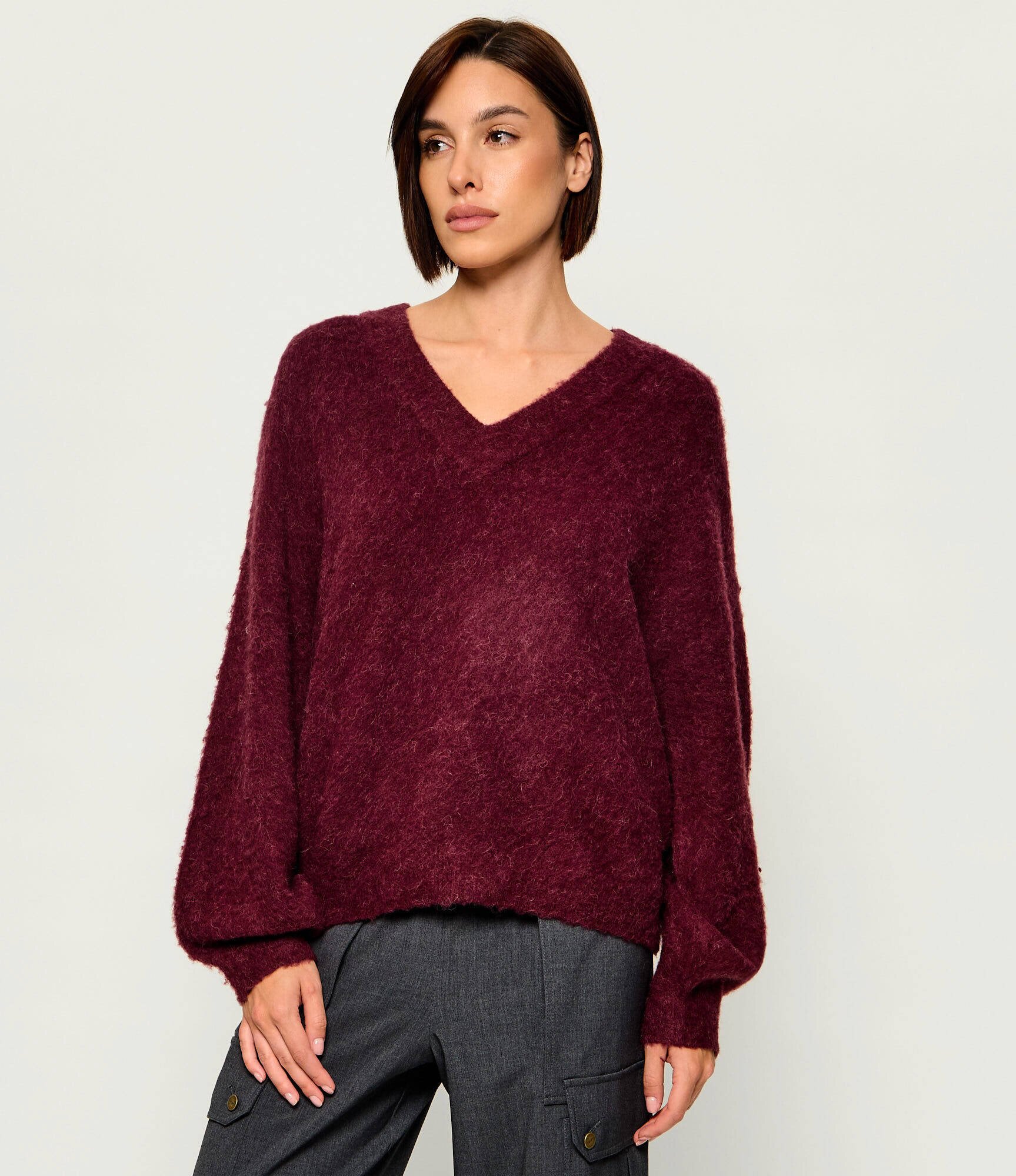 Liu Jo Pulover | Loose fit cu adaos de lână