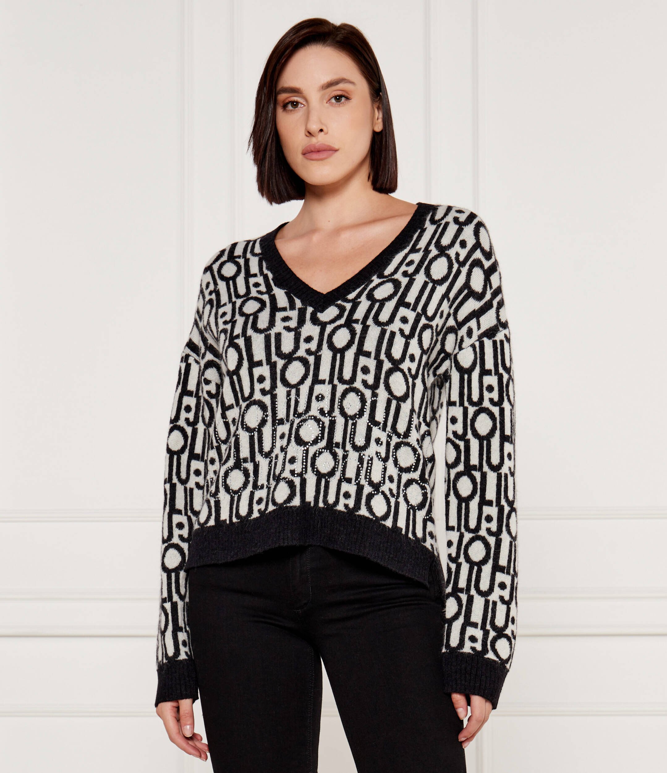 Liu Jo Pulover | Loose fit cu adaos de lână
