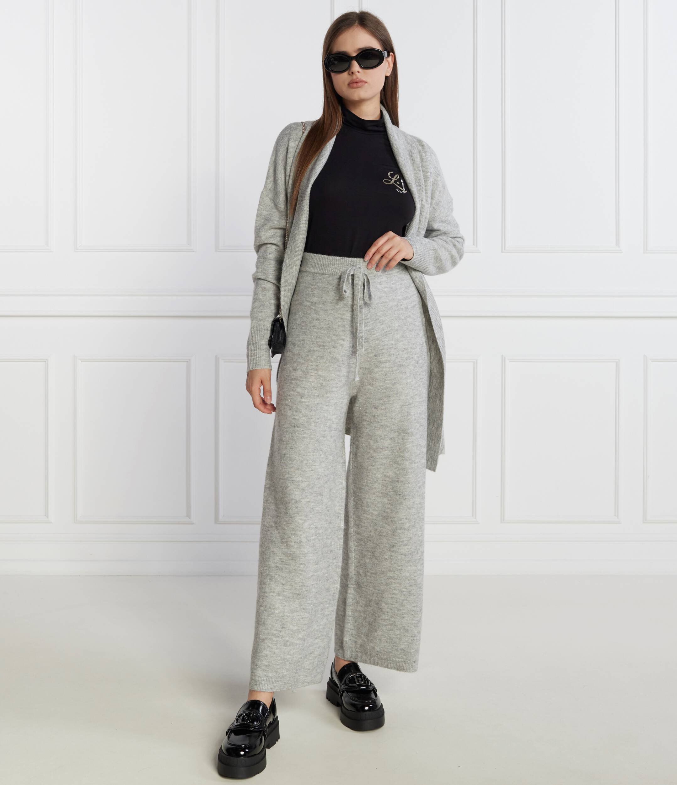Liu Jo Rose Pantaloni de tricot | flare fit cu adaos de lână