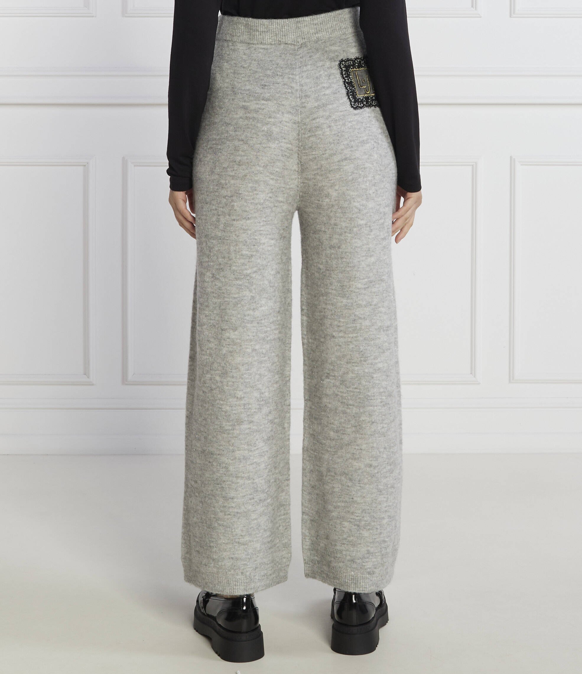 Liu Jo Rose Pantaloni de tricot | flare fit cu adaos de lână