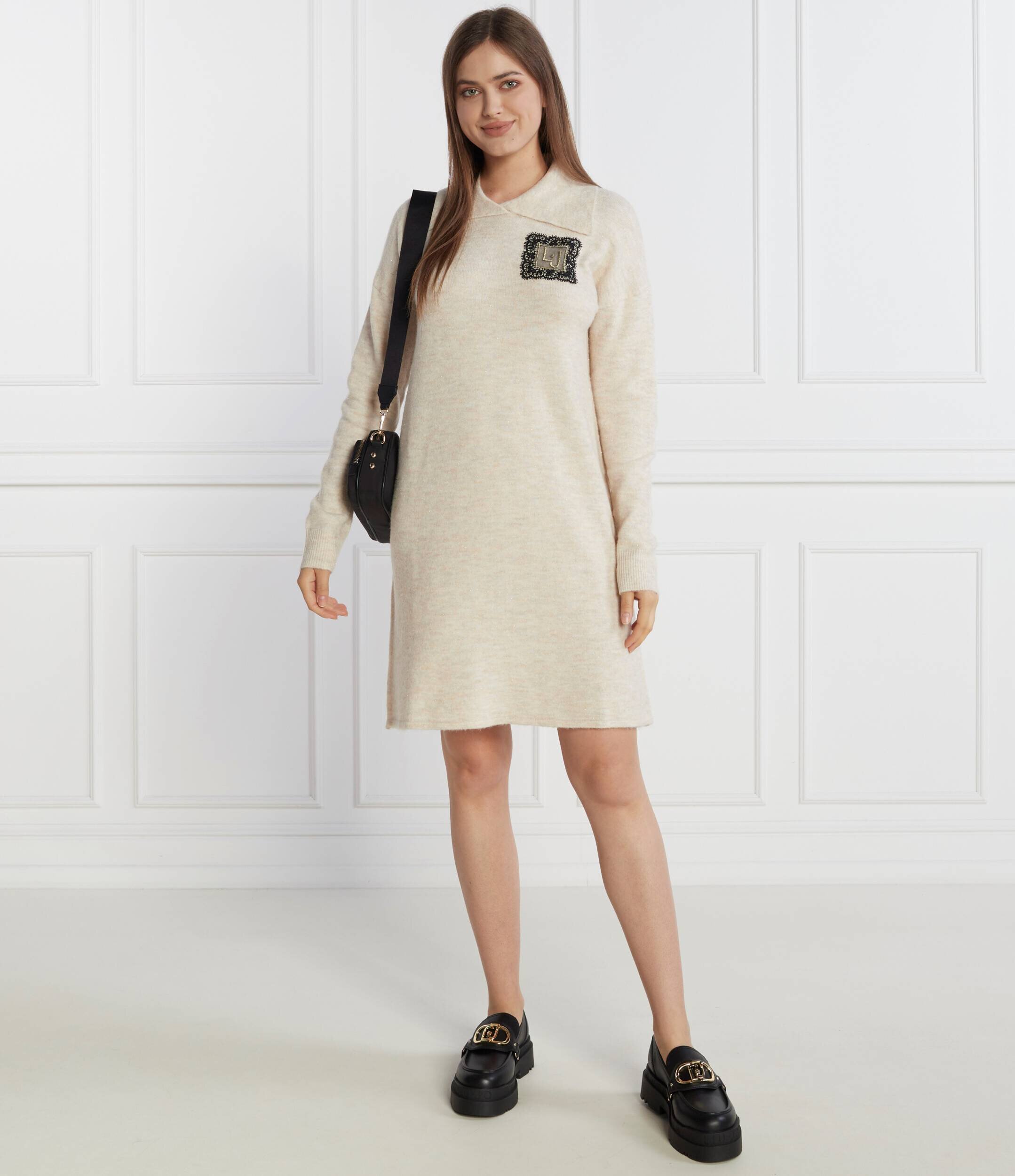 Liu Jo Rose Rochie cu adaos de lână