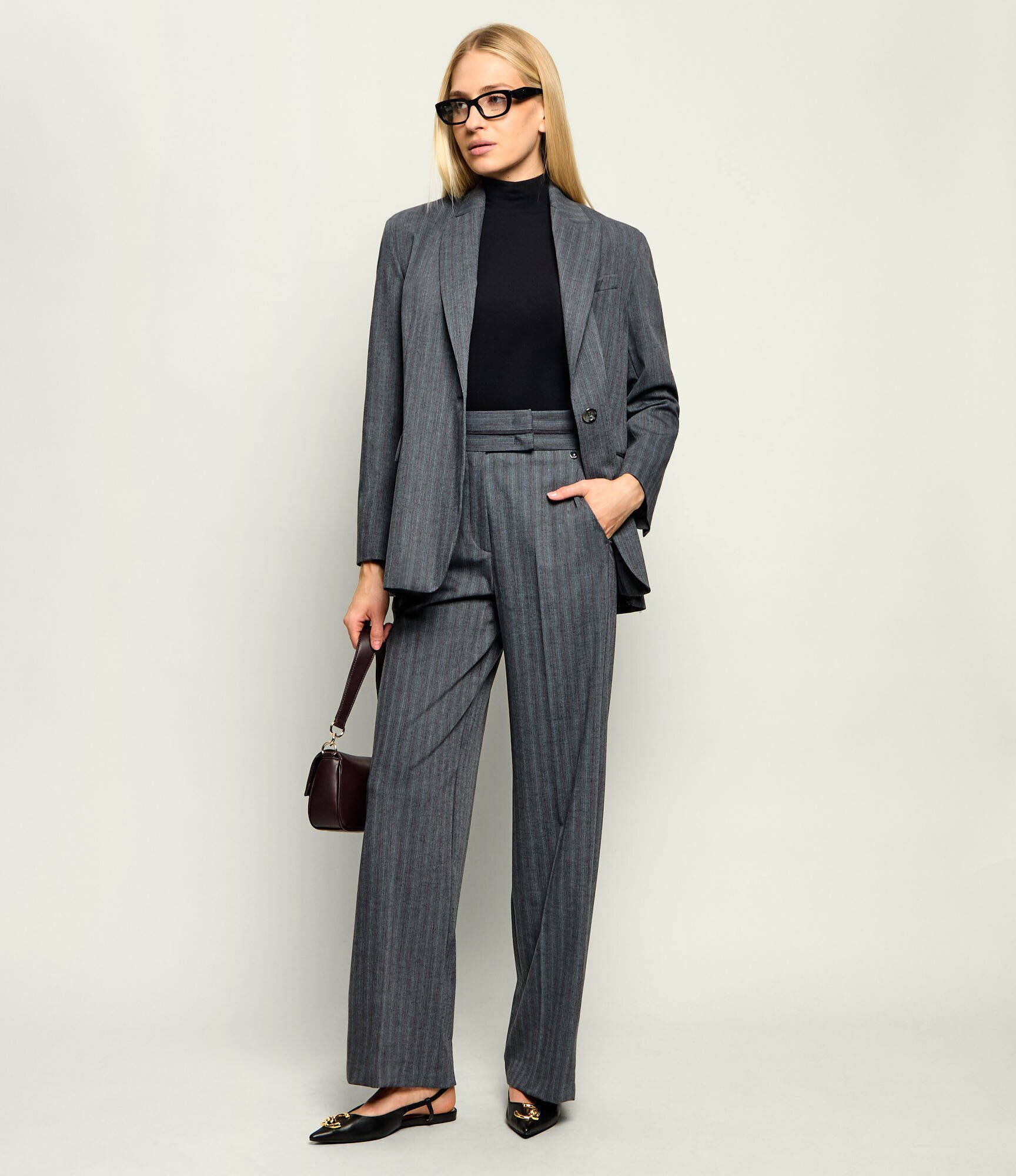 Liu Jo Sacou | Relaxed fit cu adaos de lână