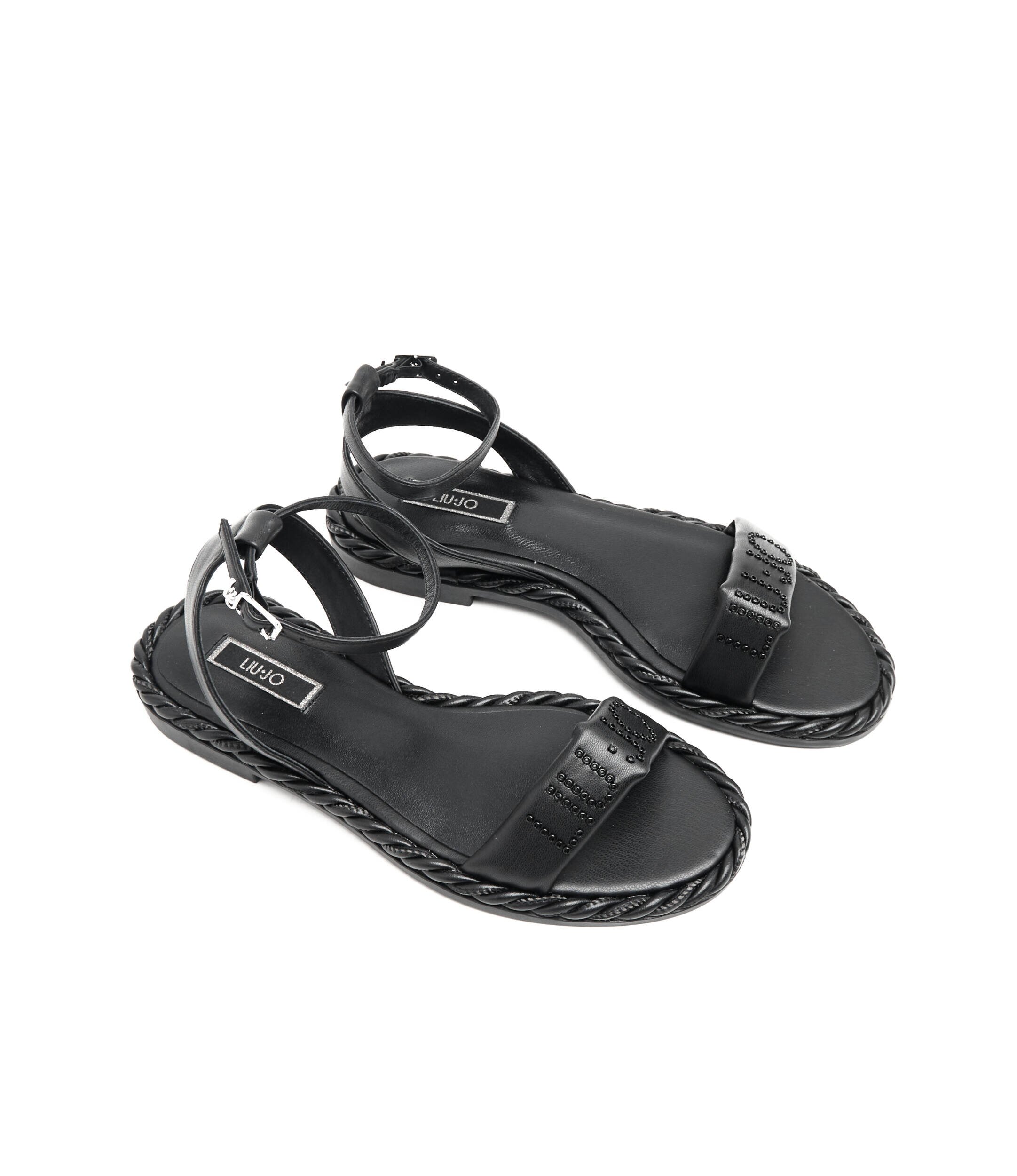 Liu Jo Sandale Pepita 04 cu adaos de piele