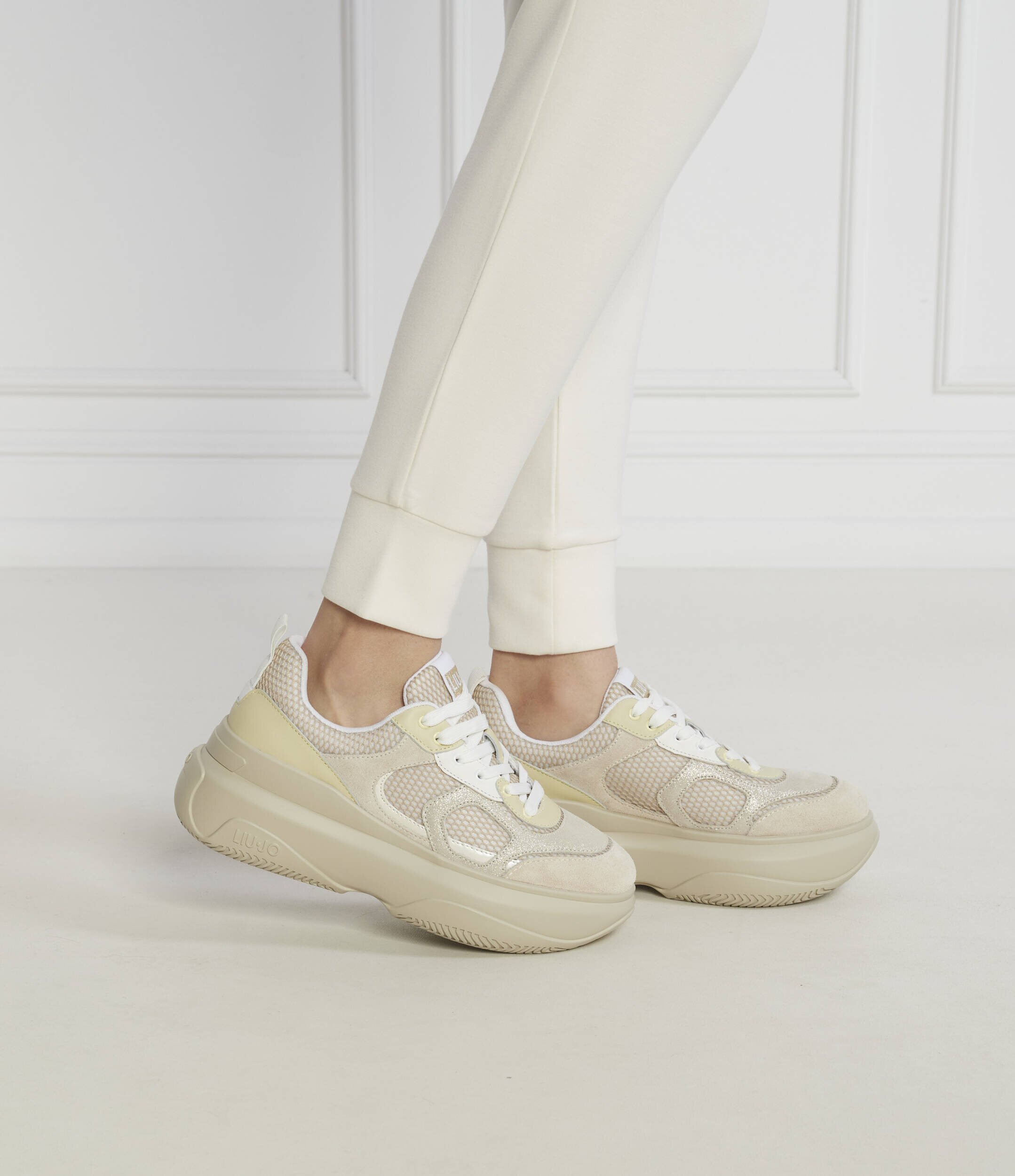 Liu Jo Sneakers June 14 cu adaos de piele