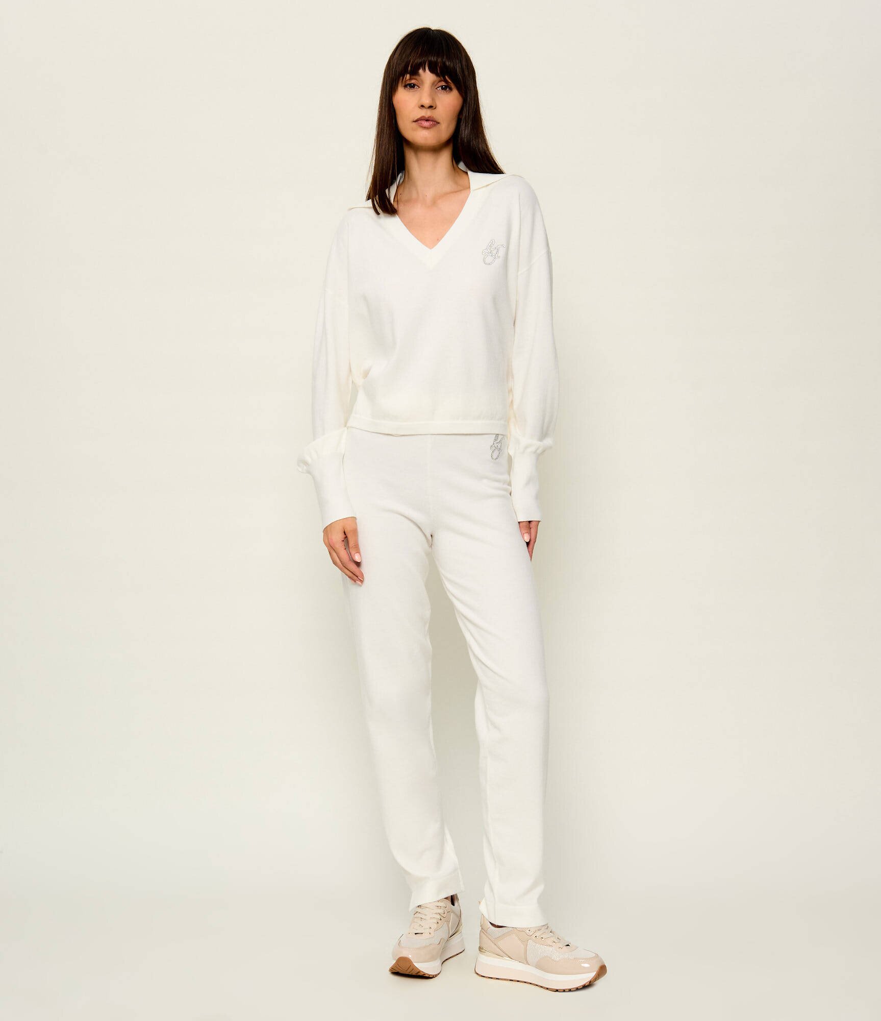 Liu Jo Sneakers Maxi Wonder 01 cu adaos de piele