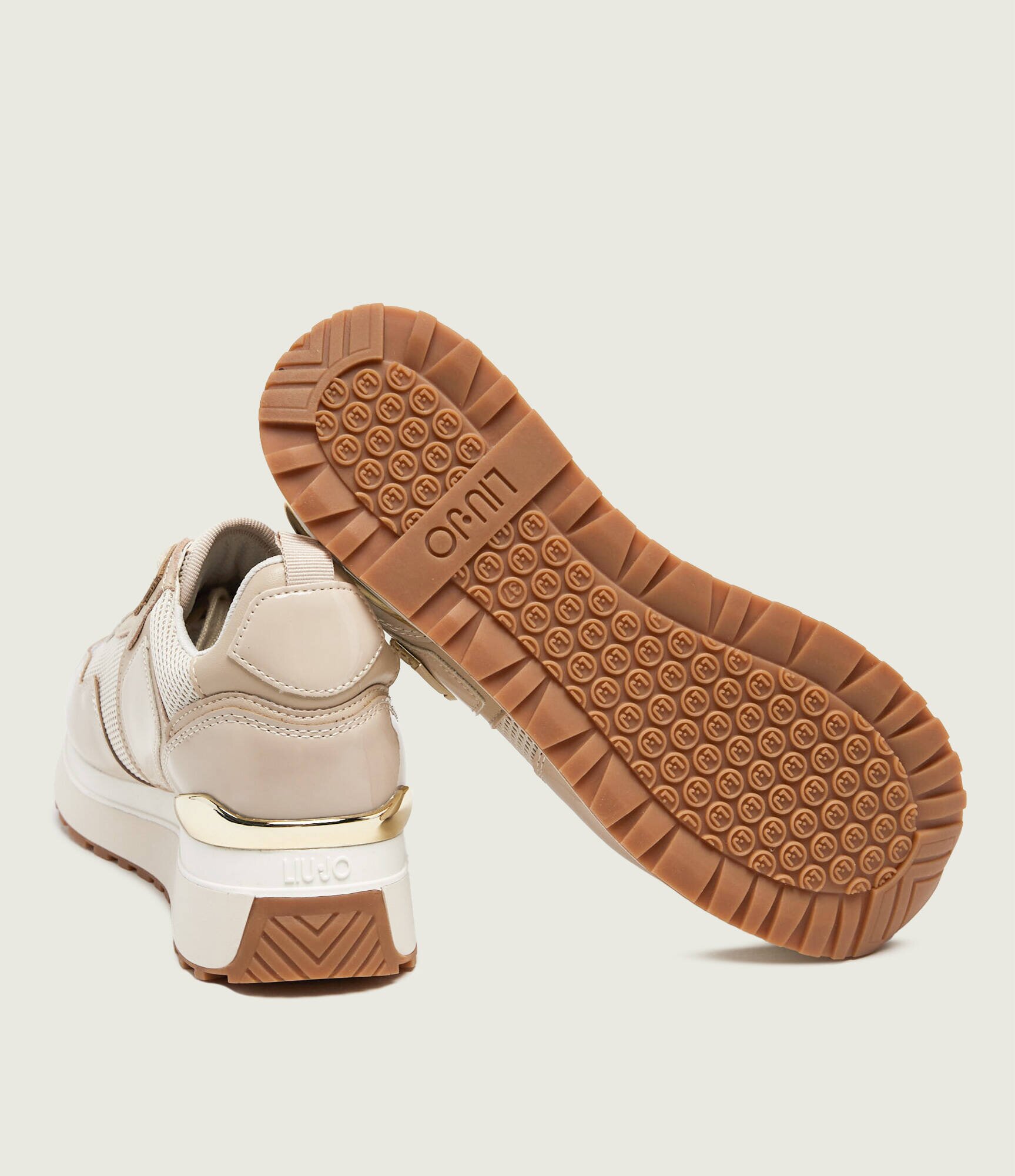 Liu Jo Sneakers Maxi Wonder 01 cu adaos de piele