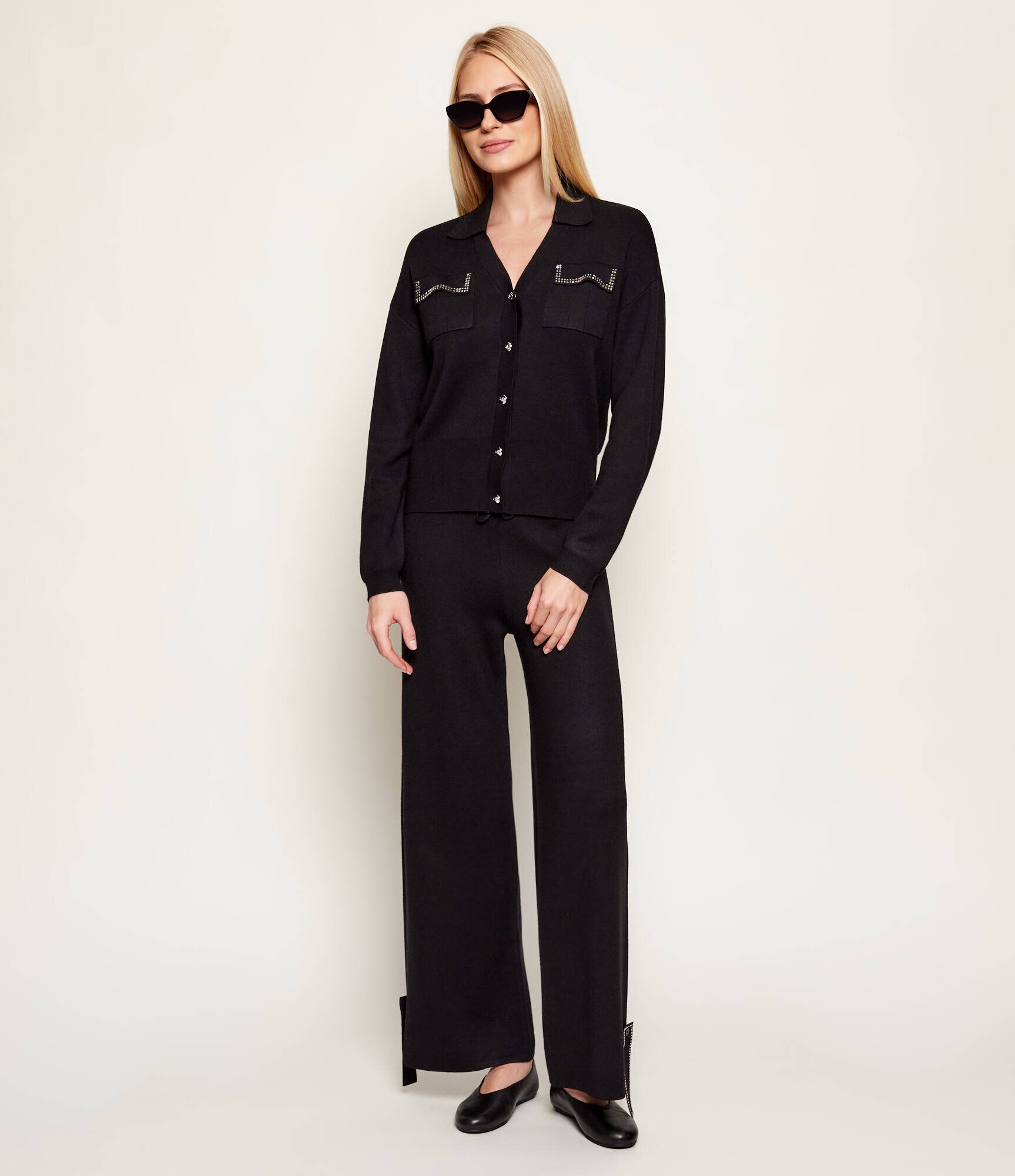 Liu Jo Sport Cardigan | Loose fit cu adaos de mătase