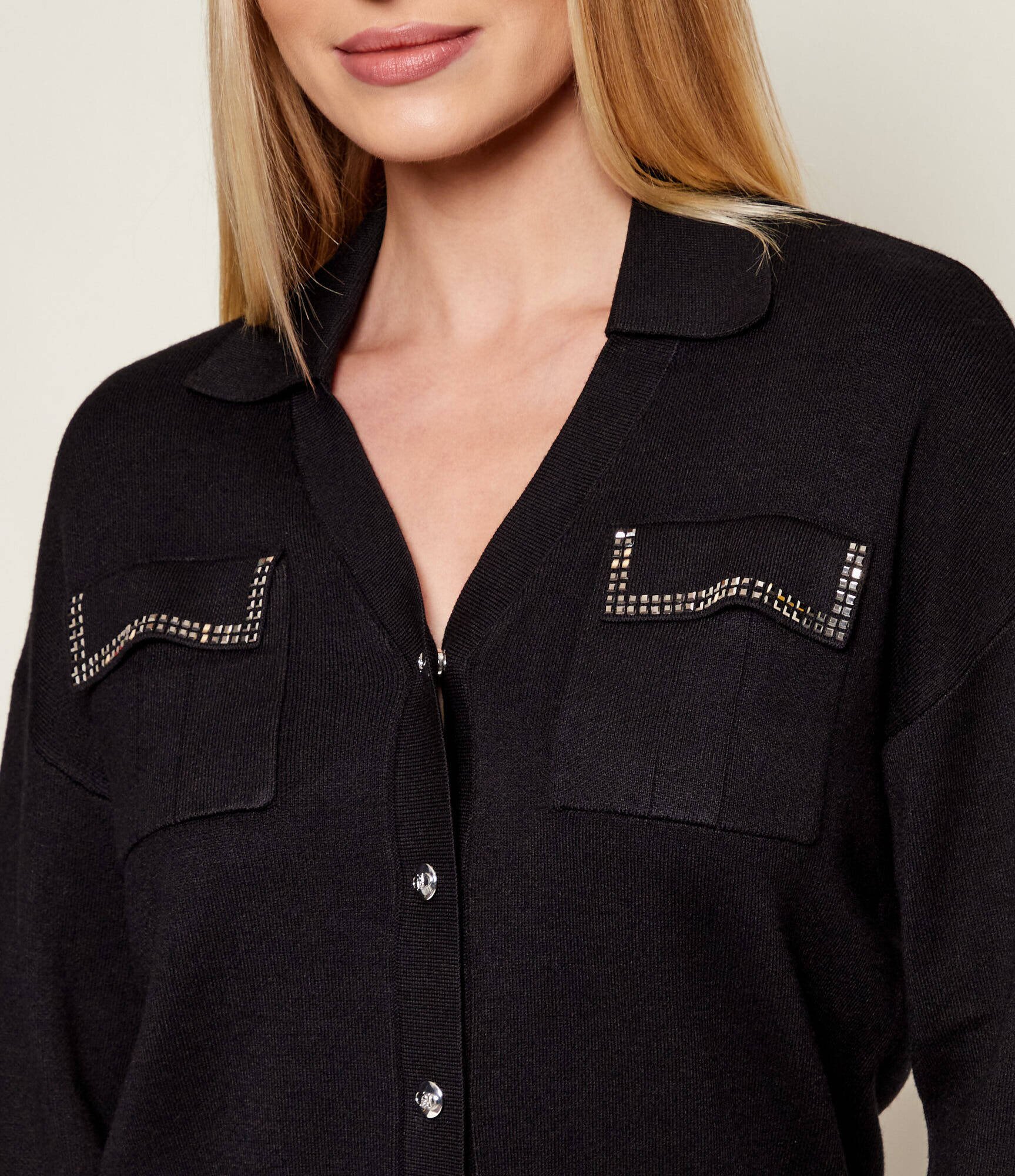Liu Jo Sport Cardigan | Loose fit cu adaos de mătase