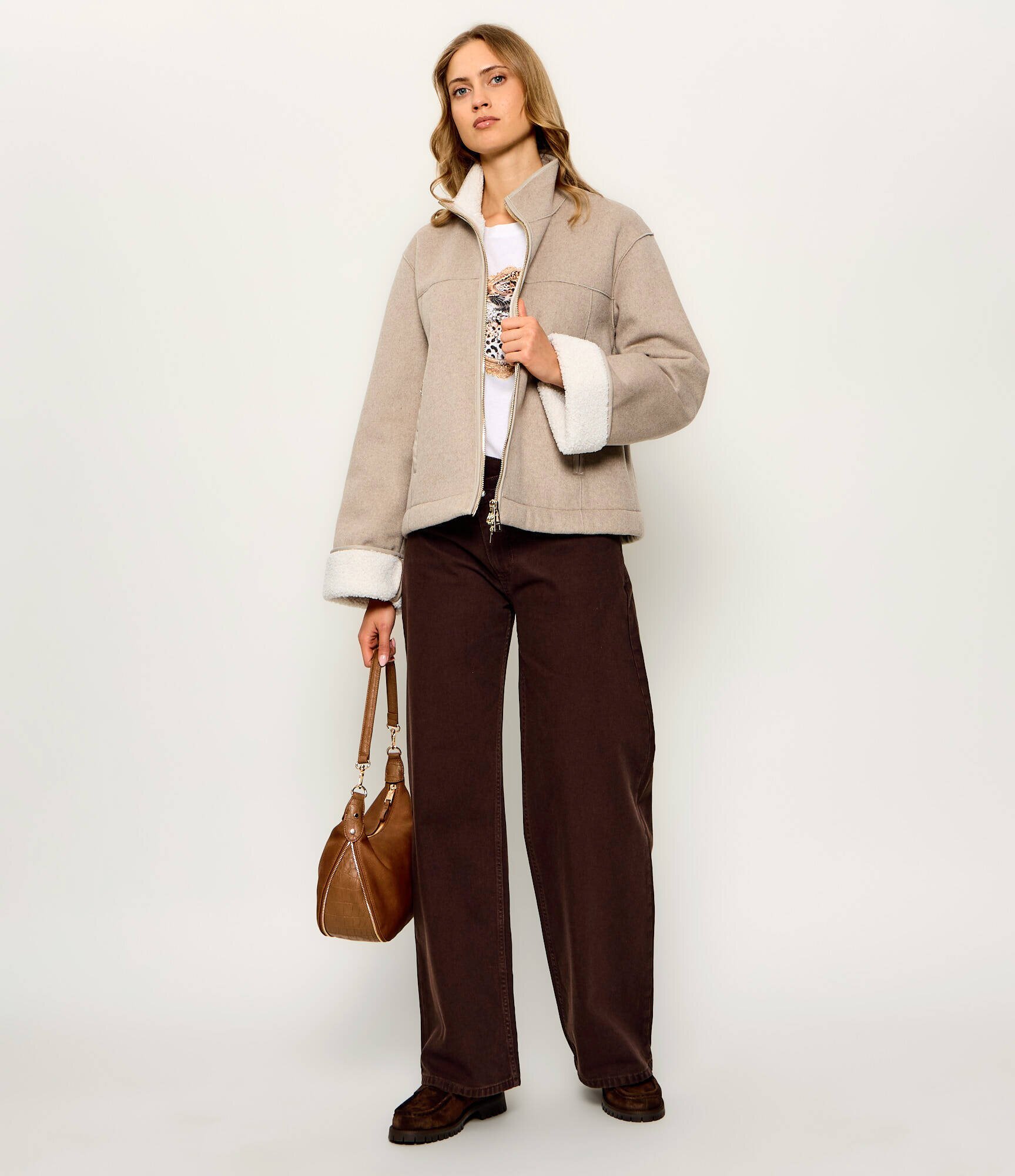 Liu Jo Sport Palton | shearling cu adaos de lână