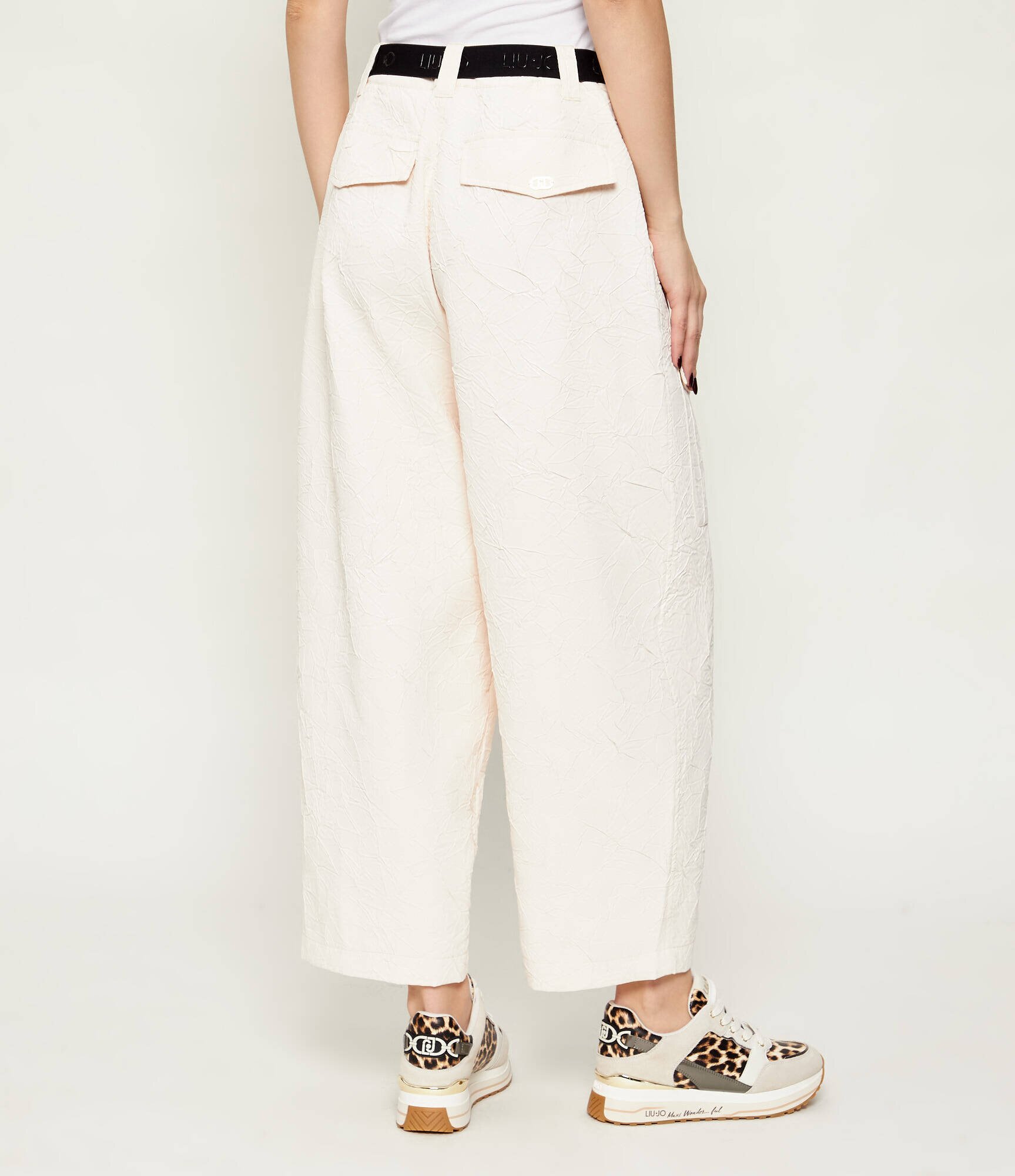 Liu Jo Sport Pantaloni cargo z paskiem | Loose fit