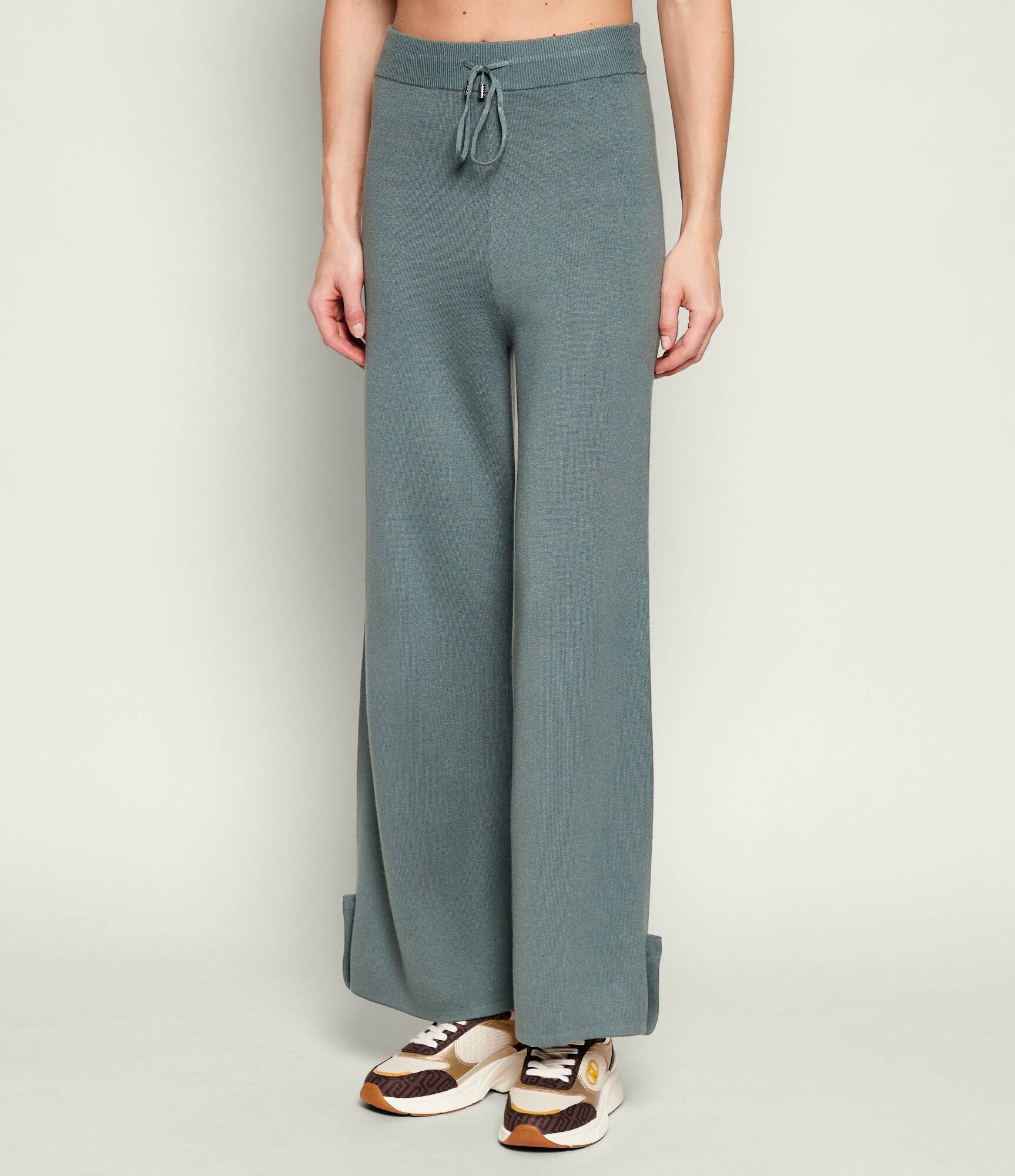 Liu Jo Sport Pantaloni de tricot | Relaxed fit cu adaos de mătase