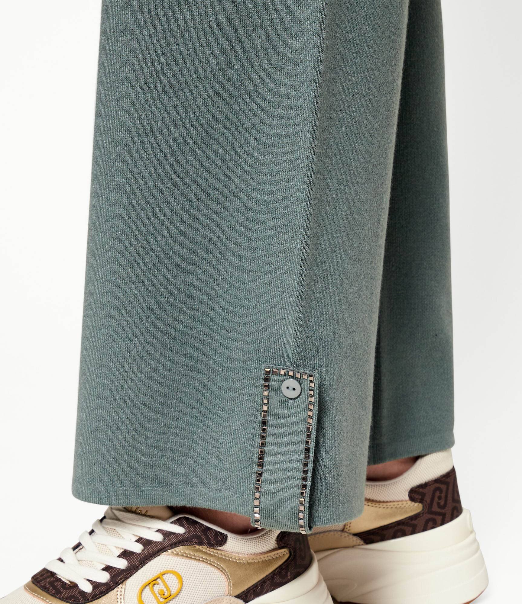 Liu Jo Sport Pantaloni de tricot | Relaxed fit cu adaos de mătase