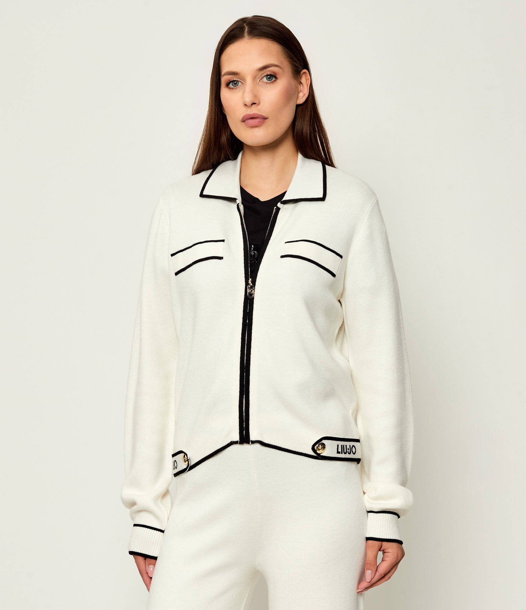 Liu Jo Sport Pulover | regular fit cu adaos de mătase