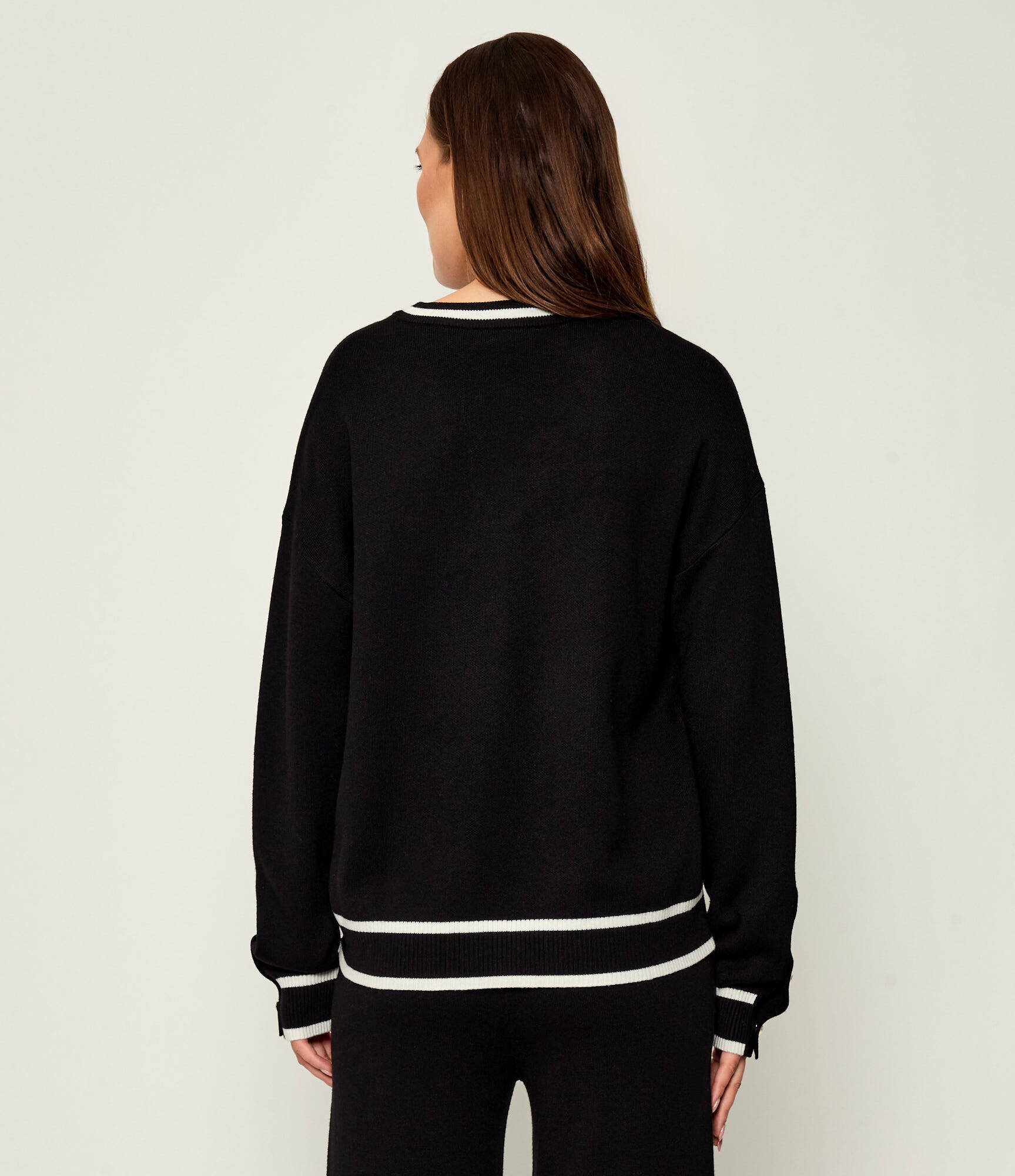 Liu Jo Sport Pulover | Relaxed fit cu adaos de mătase