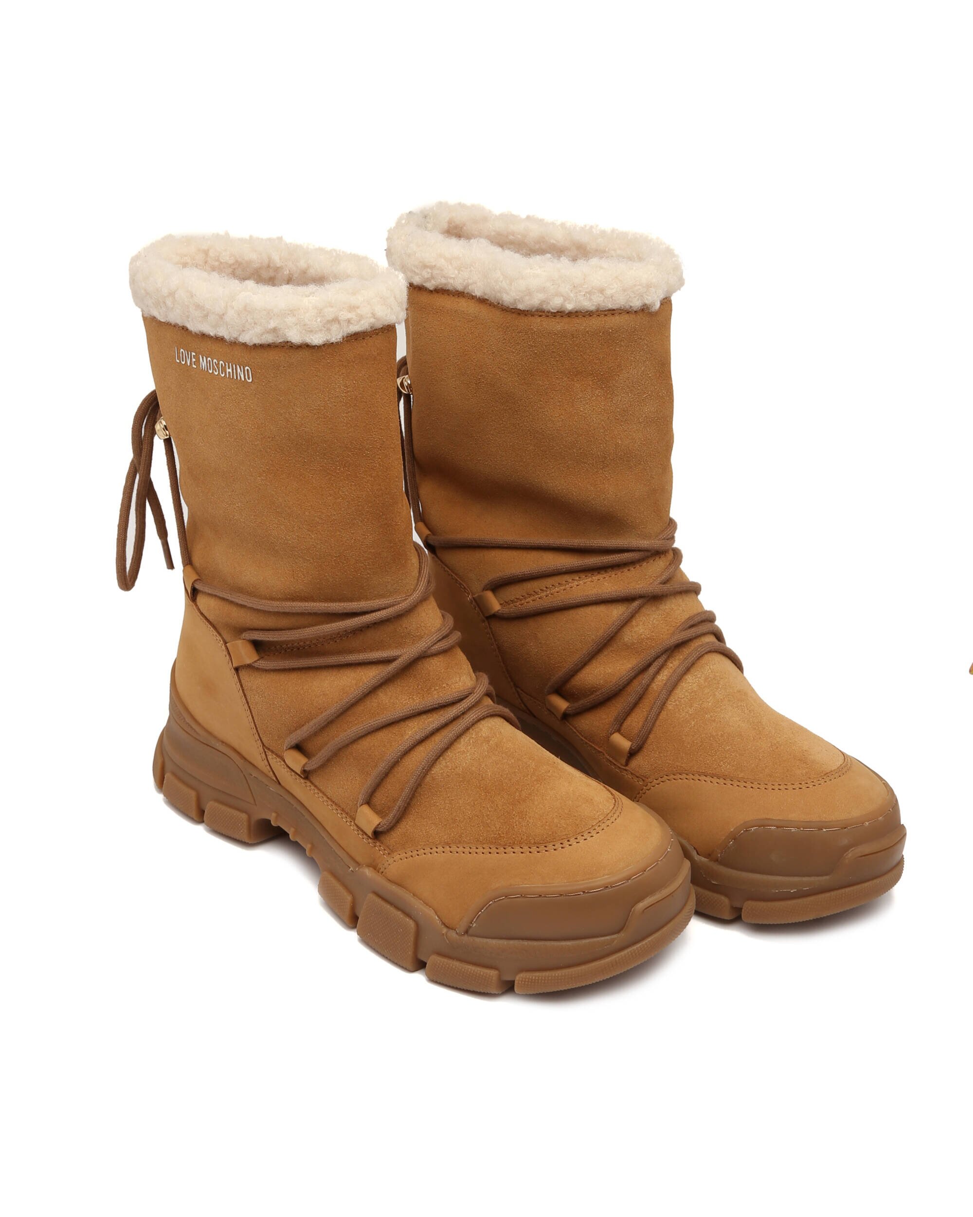 Love Moschino Bocanci | piele întoarsă | shearling