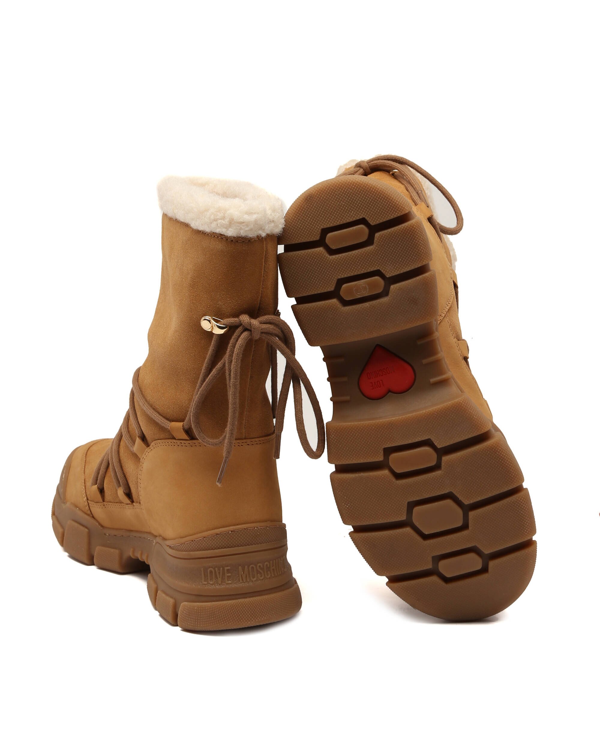 Love Moschino Bocanci | piele întoarsă | shearling