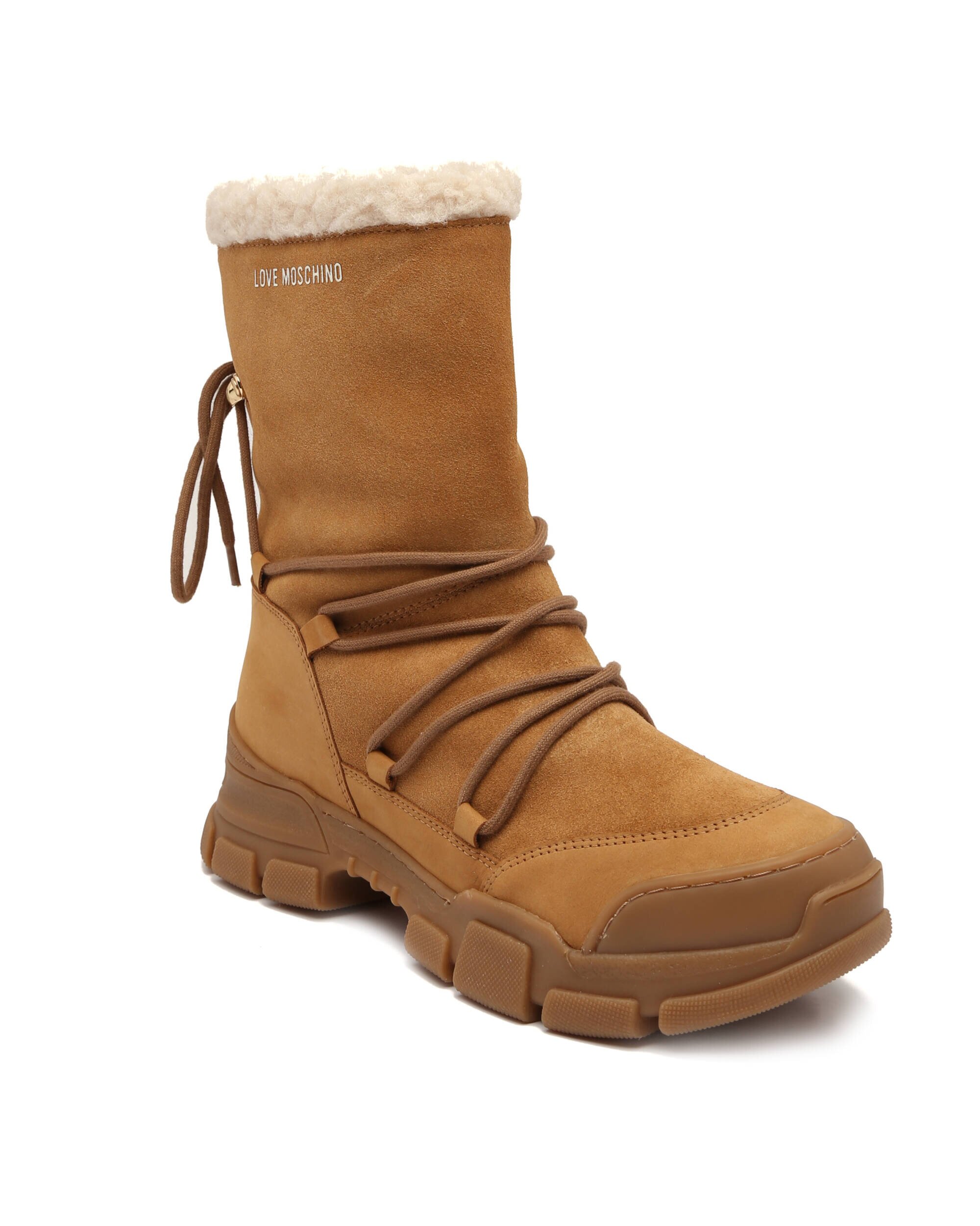 Love Moschino Bocanci | piele întoarsă | shearling