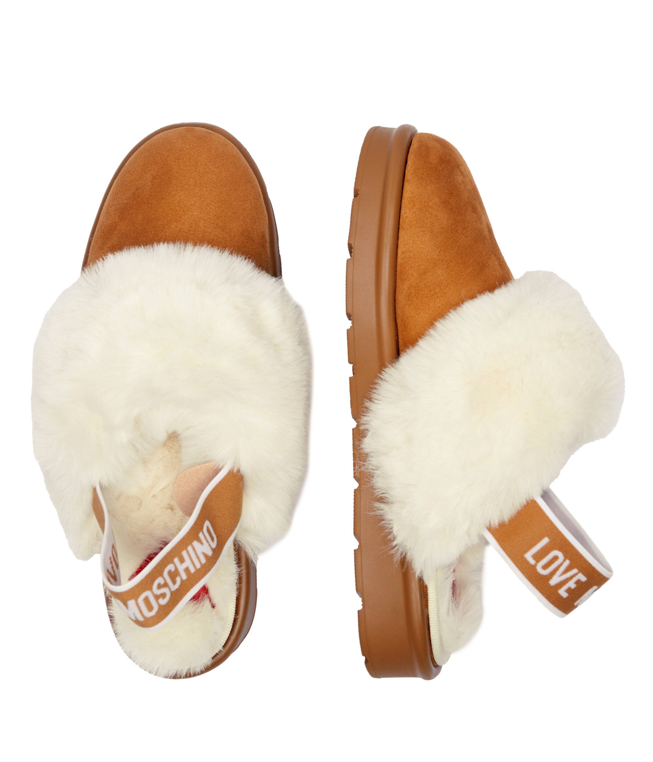Love Moschino Căptușite papuci de casă | shearling