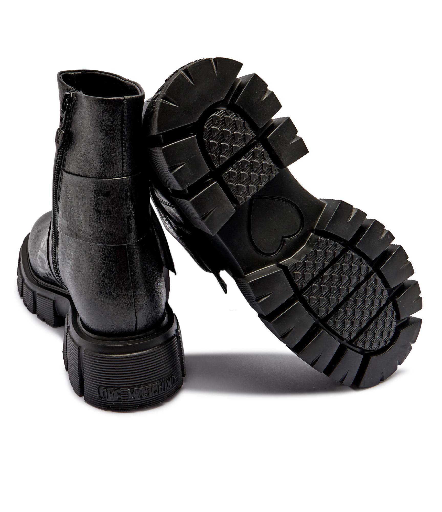 Love Moschino De piele botine cu platformă