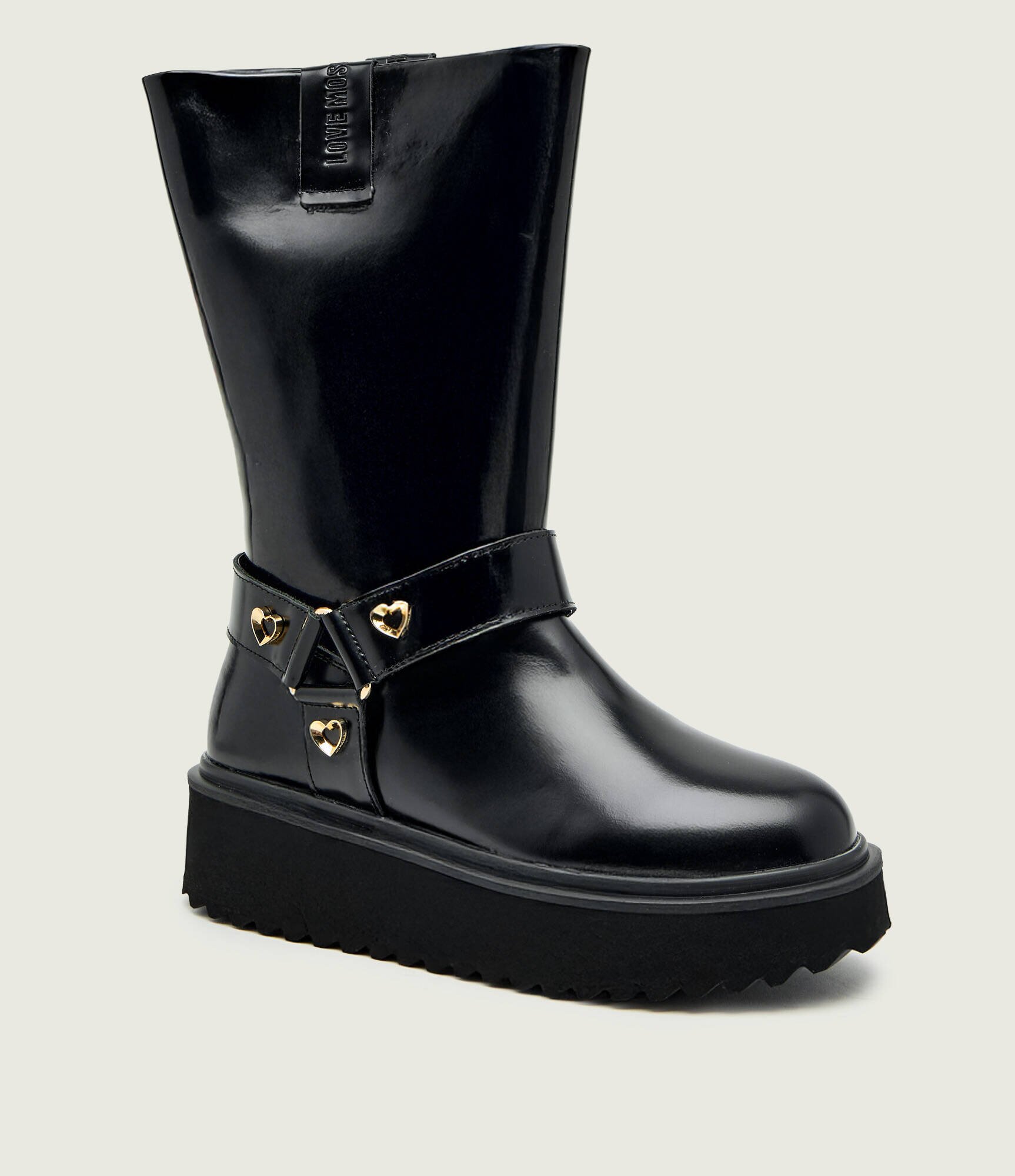 Love Moschino De piele cizme