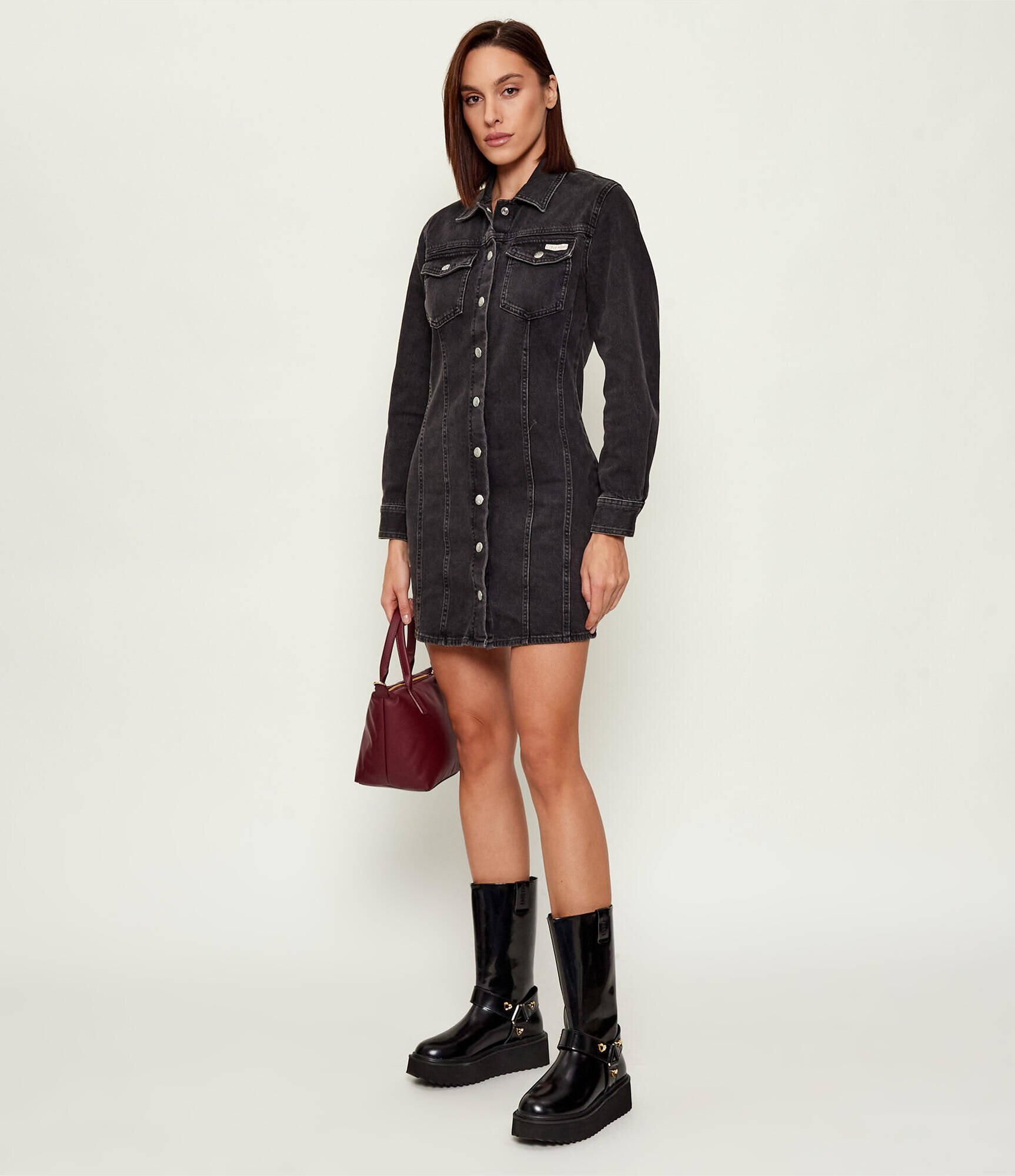 Love Moschino De piele cizme