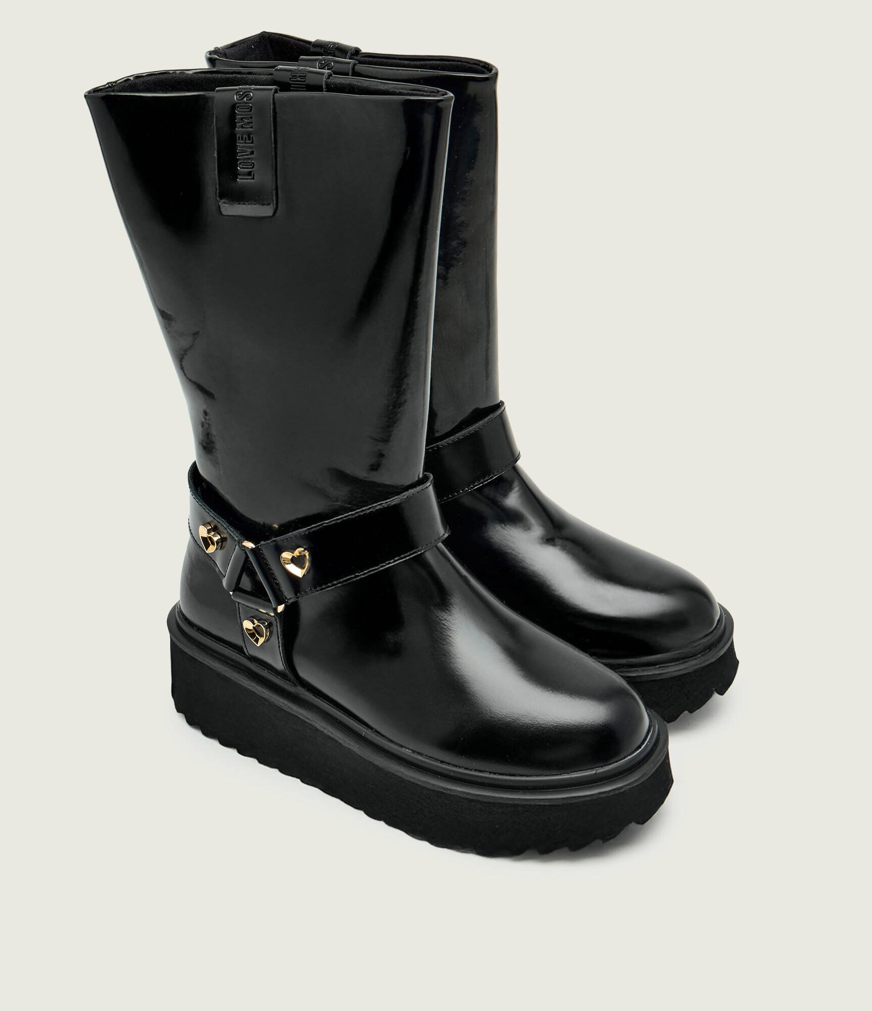 Love Moschino De piele cizme