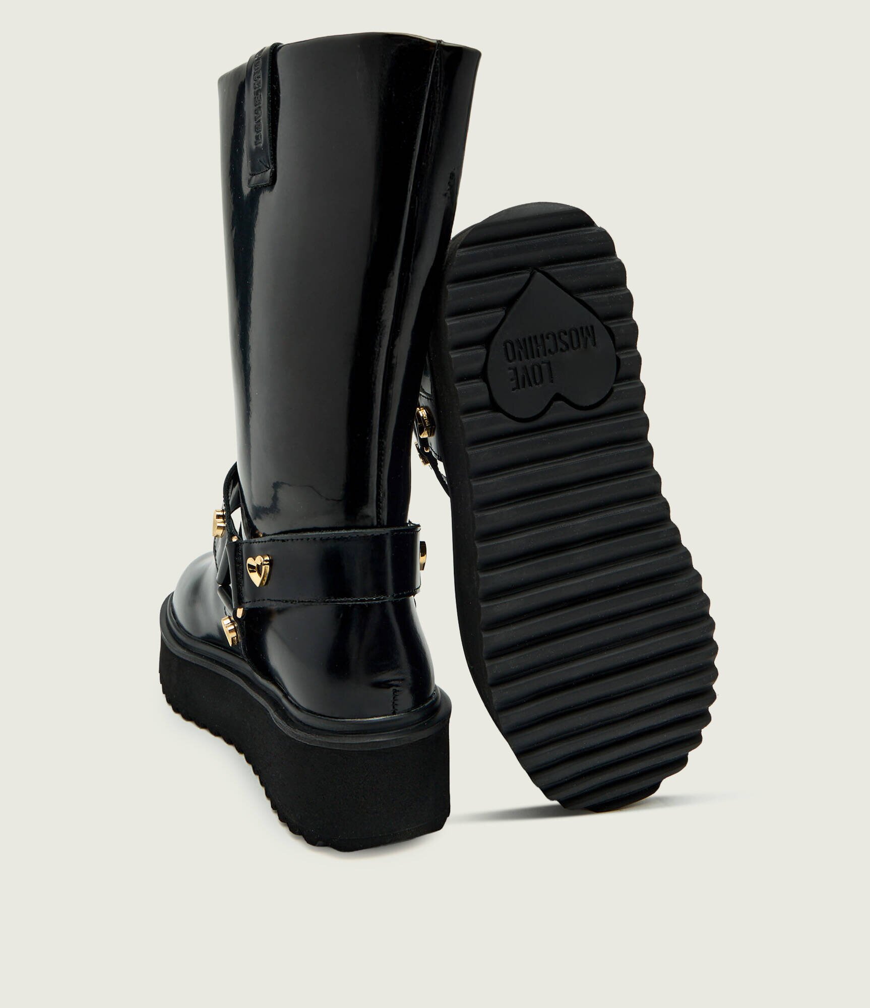 Love Moschino De piele cizme