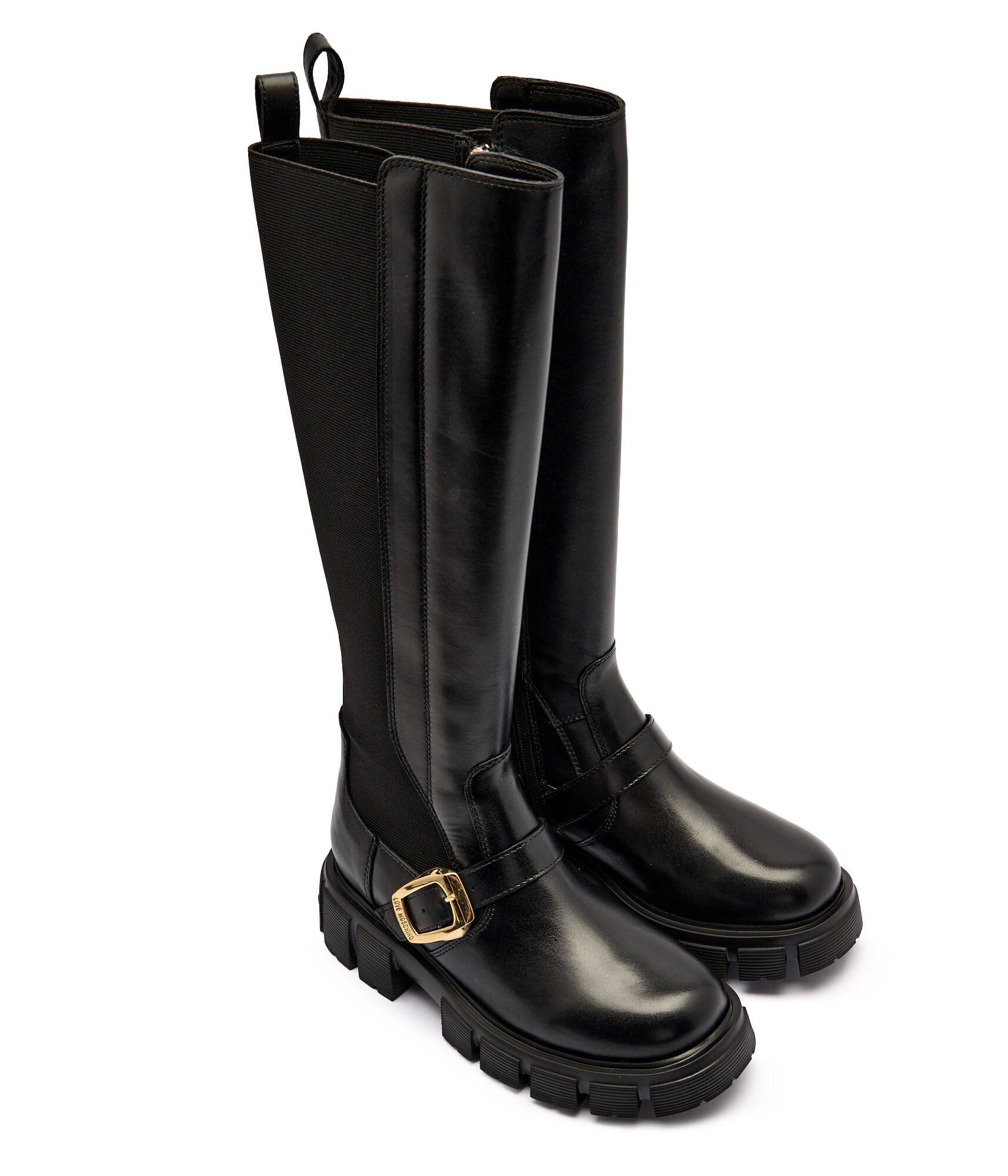 Love Moschino De piele cizme de echitație
