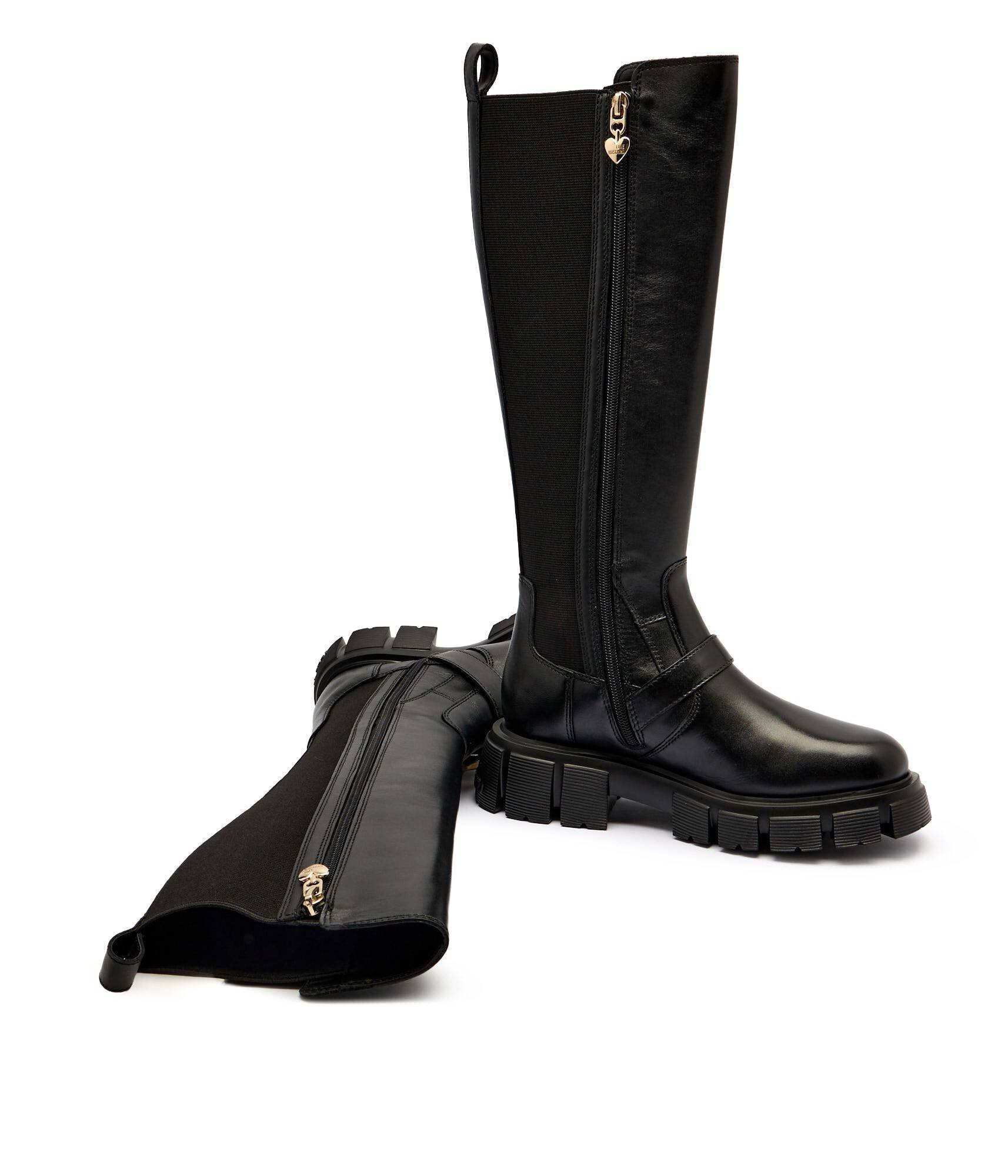 Love Moschino De piele cizme de echitație