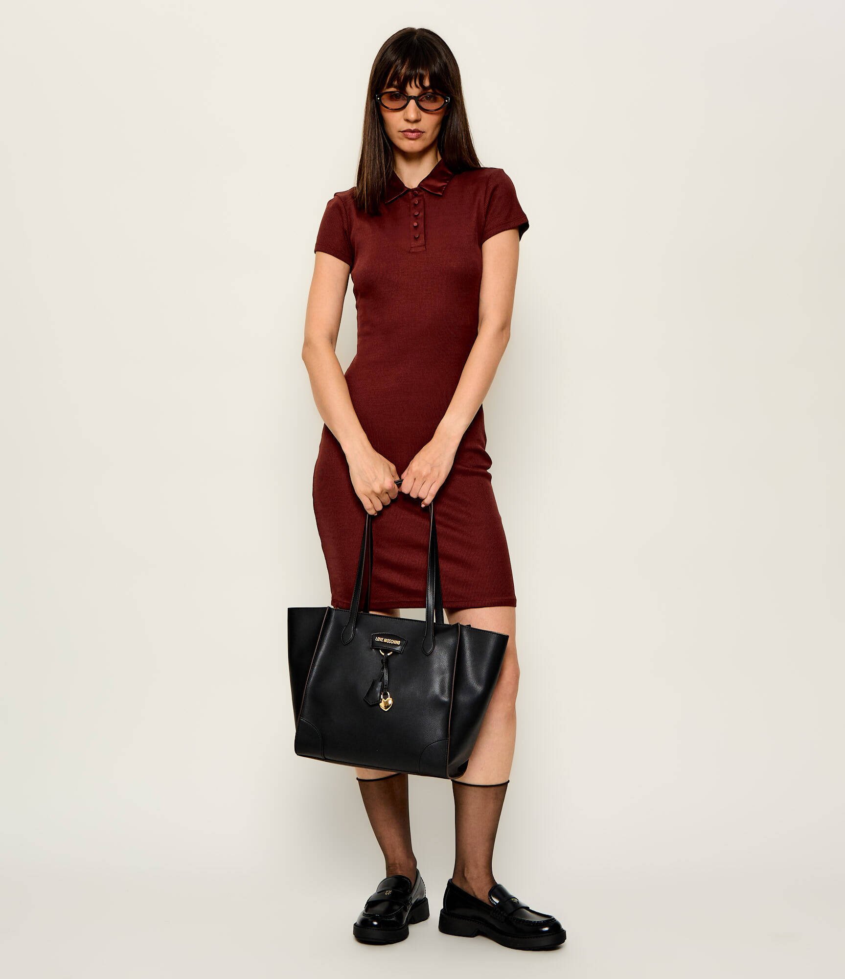 Love Moschino De piele geantă shopper