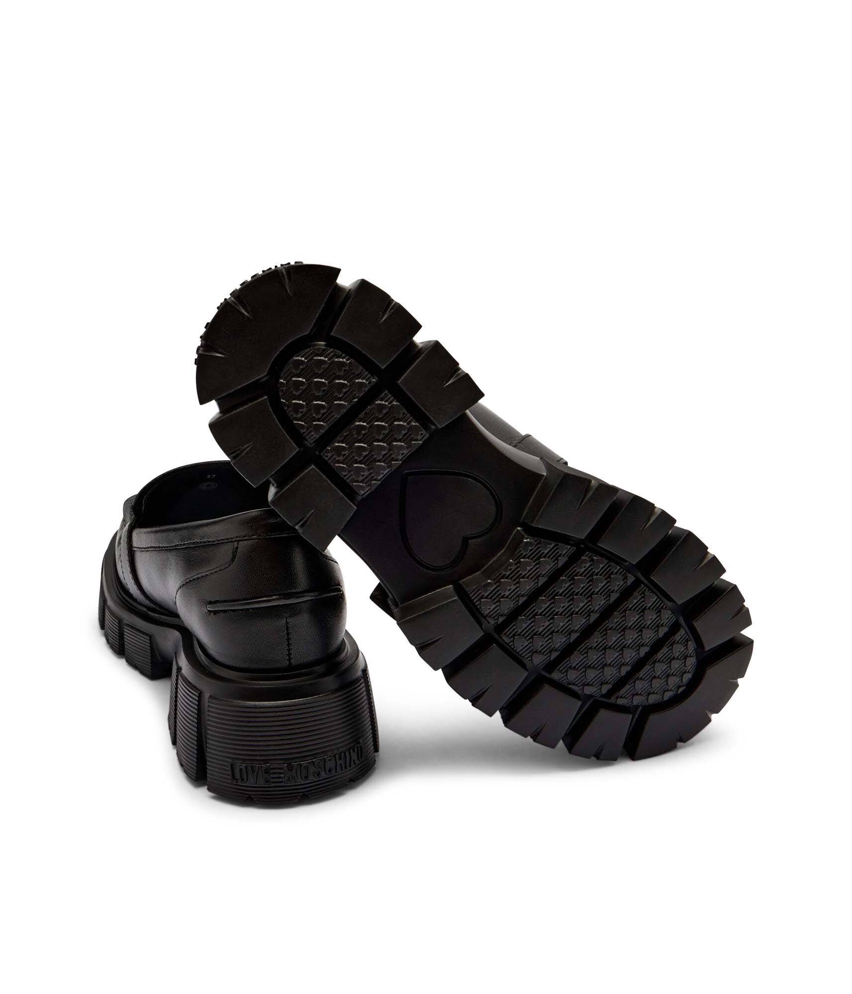 Love Moschino De piele pantofi loafer