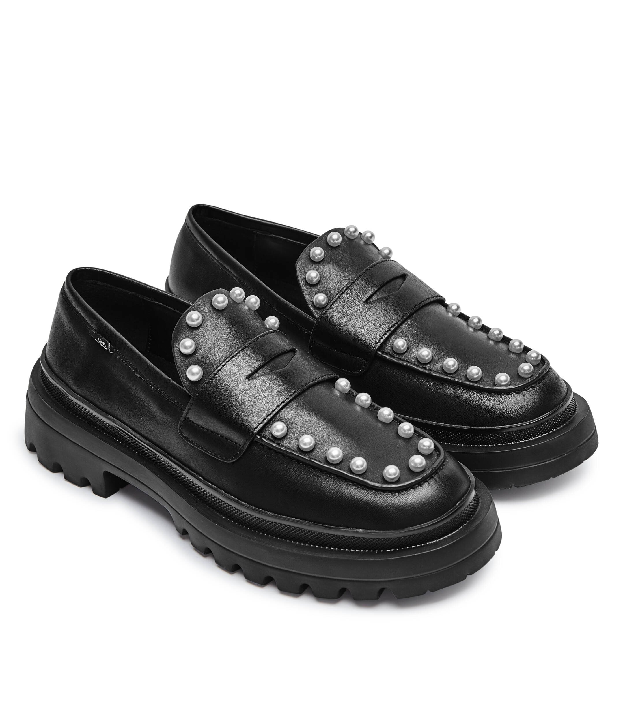 Love Moschino De piele pantofi loafer