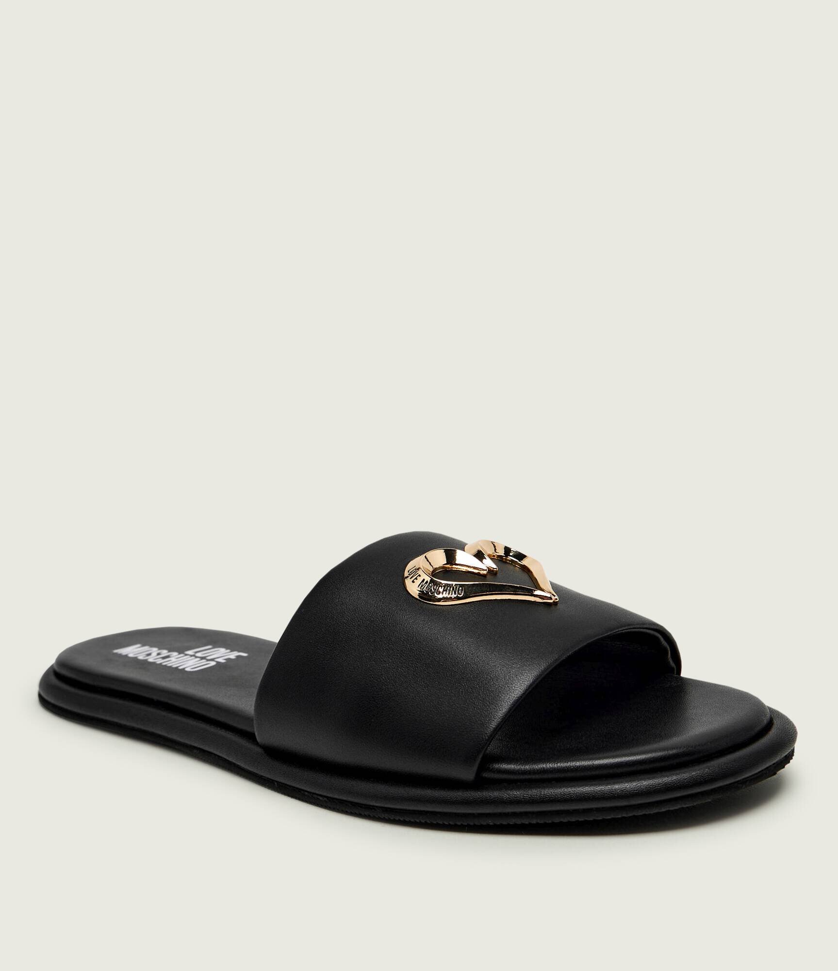 Love Moschino De piele șlapi
