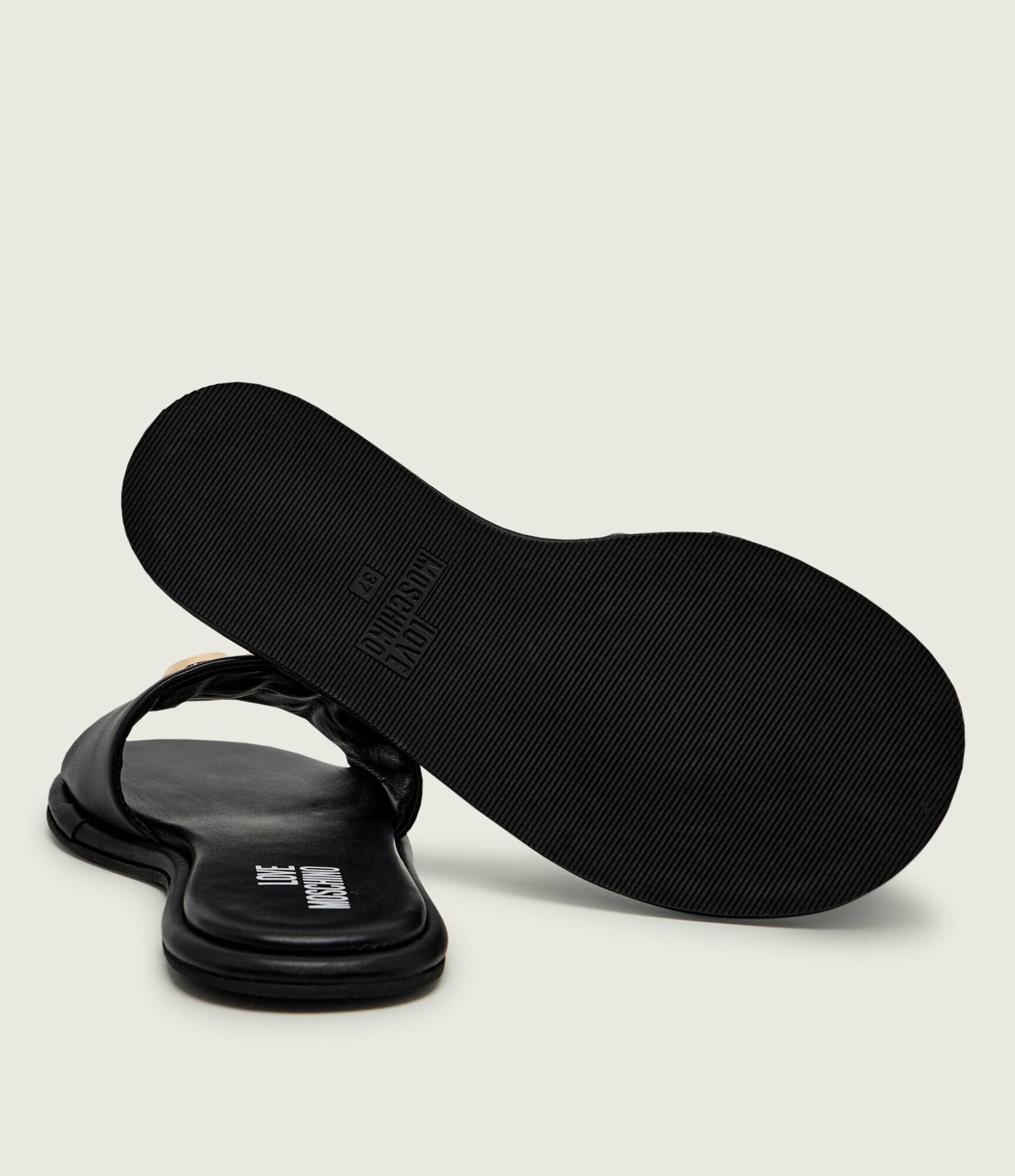 Love Moschino De piele șlapi