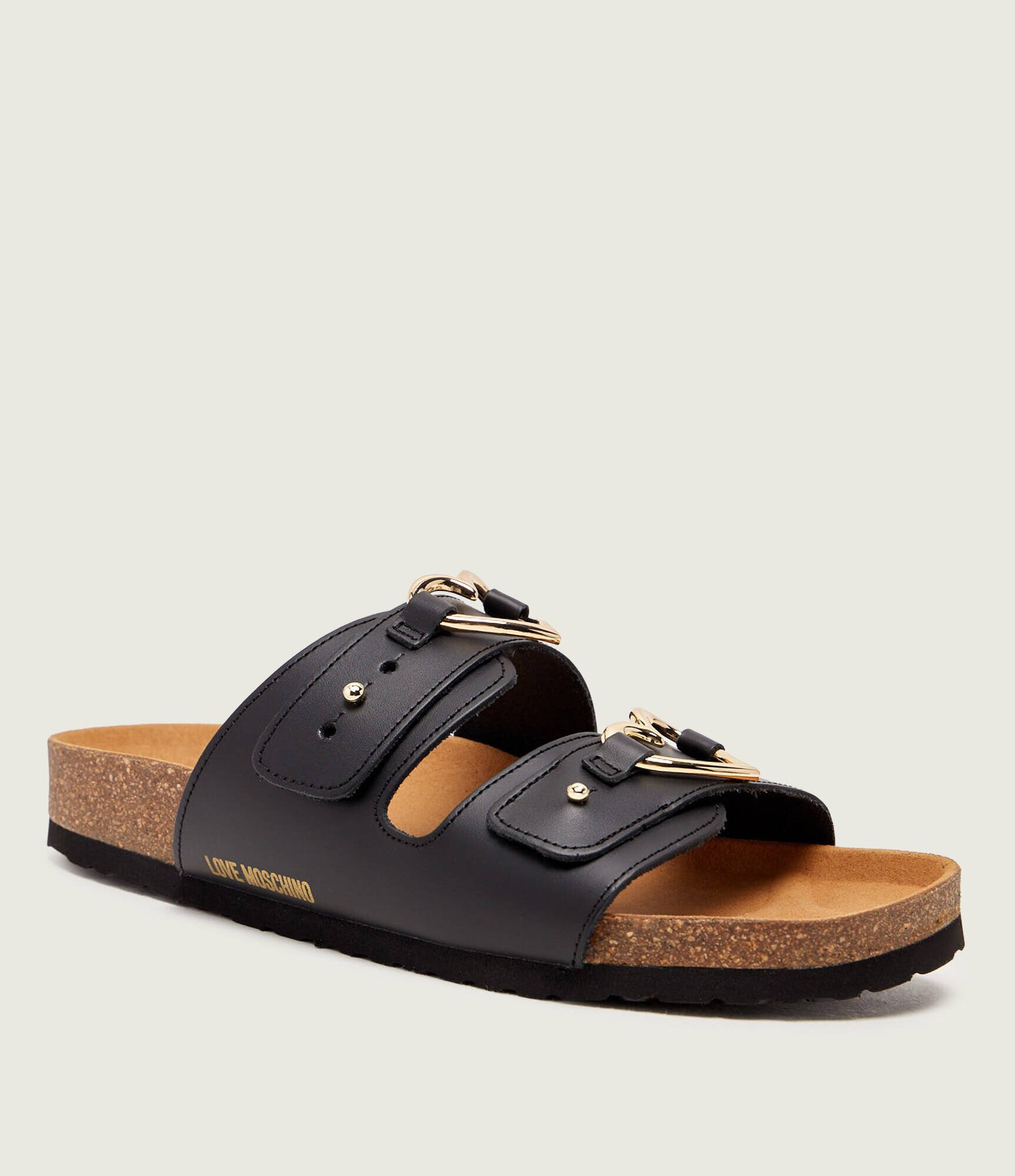 Love Moschino De piele șlapi