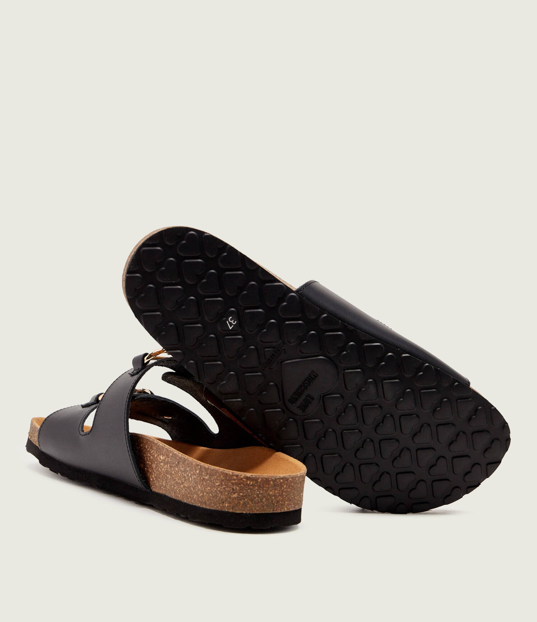 Love Moschino De piele șlapi
