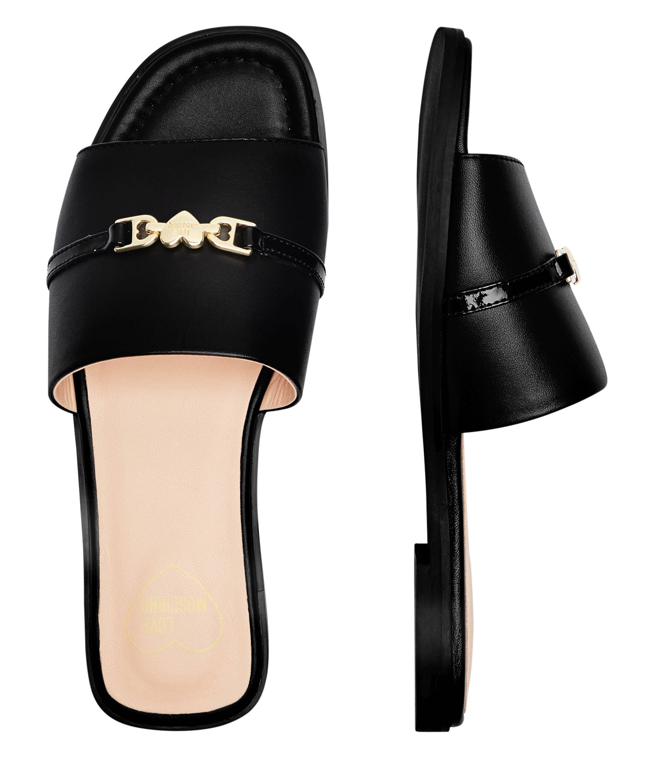 Love Moschino De piele șlapi