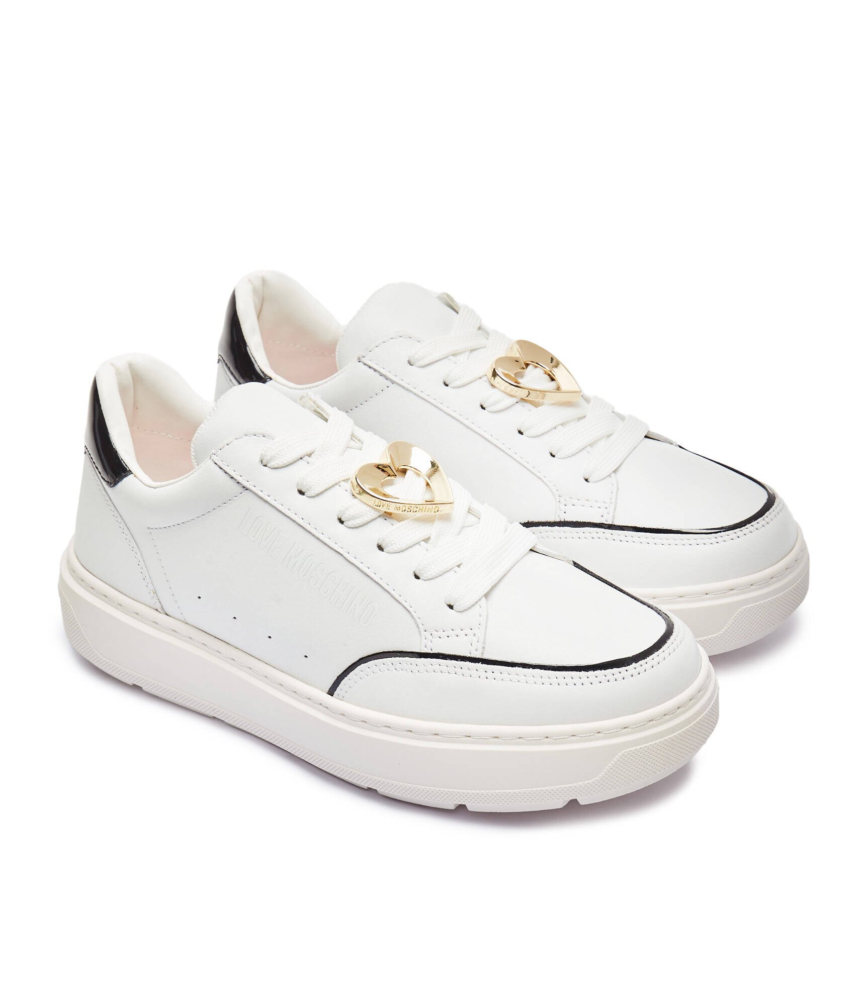 Love Moschino De piele sneakers