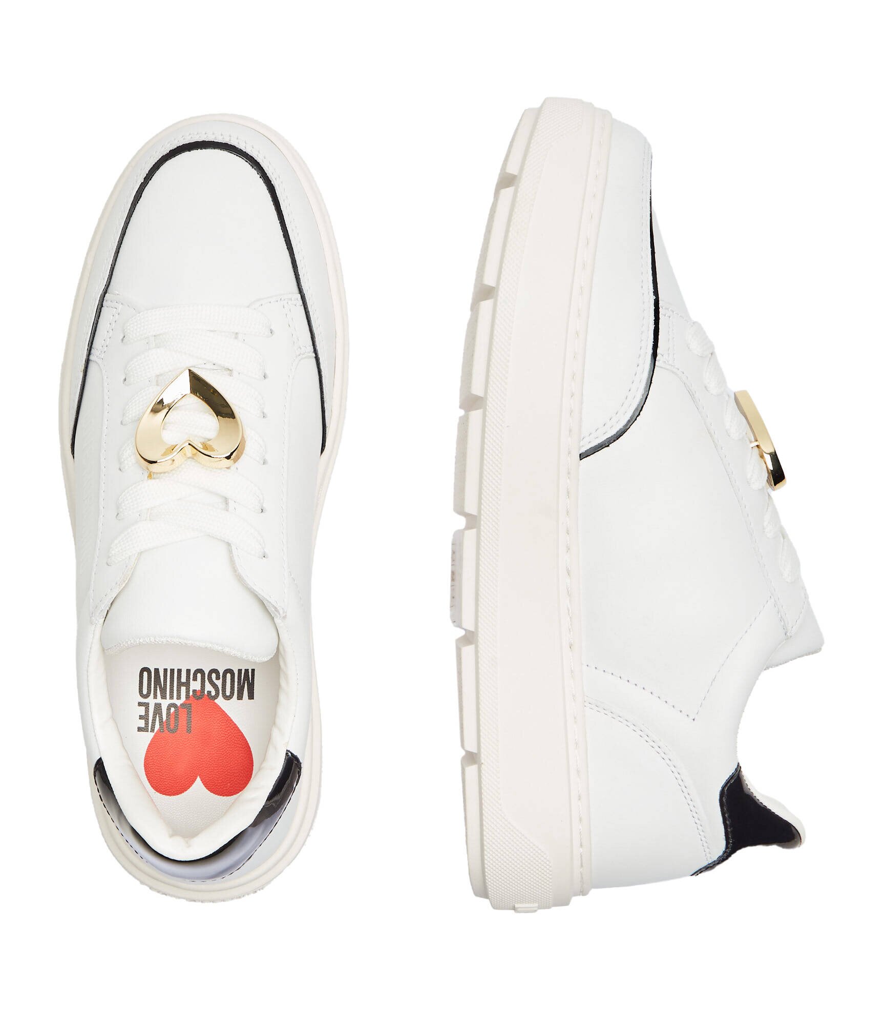 Love Moschino De piele sneakers