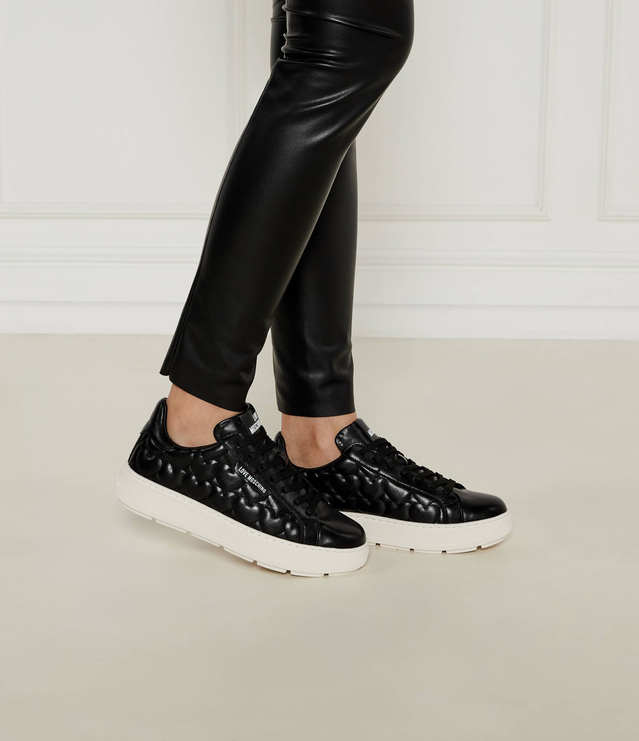Love Moschino De piele sneakers
