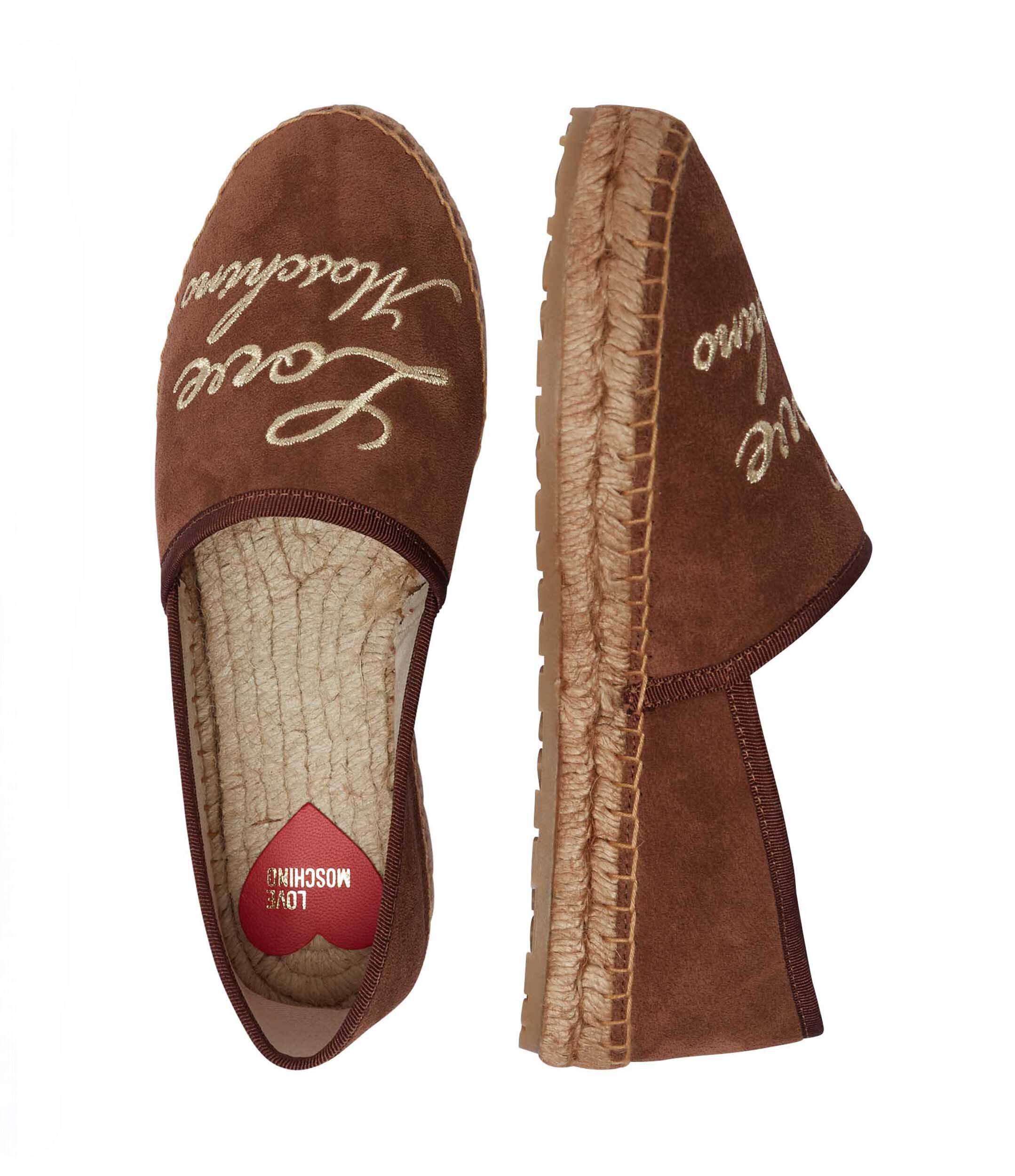 Love Moschino Espadrile | piele întoarsă