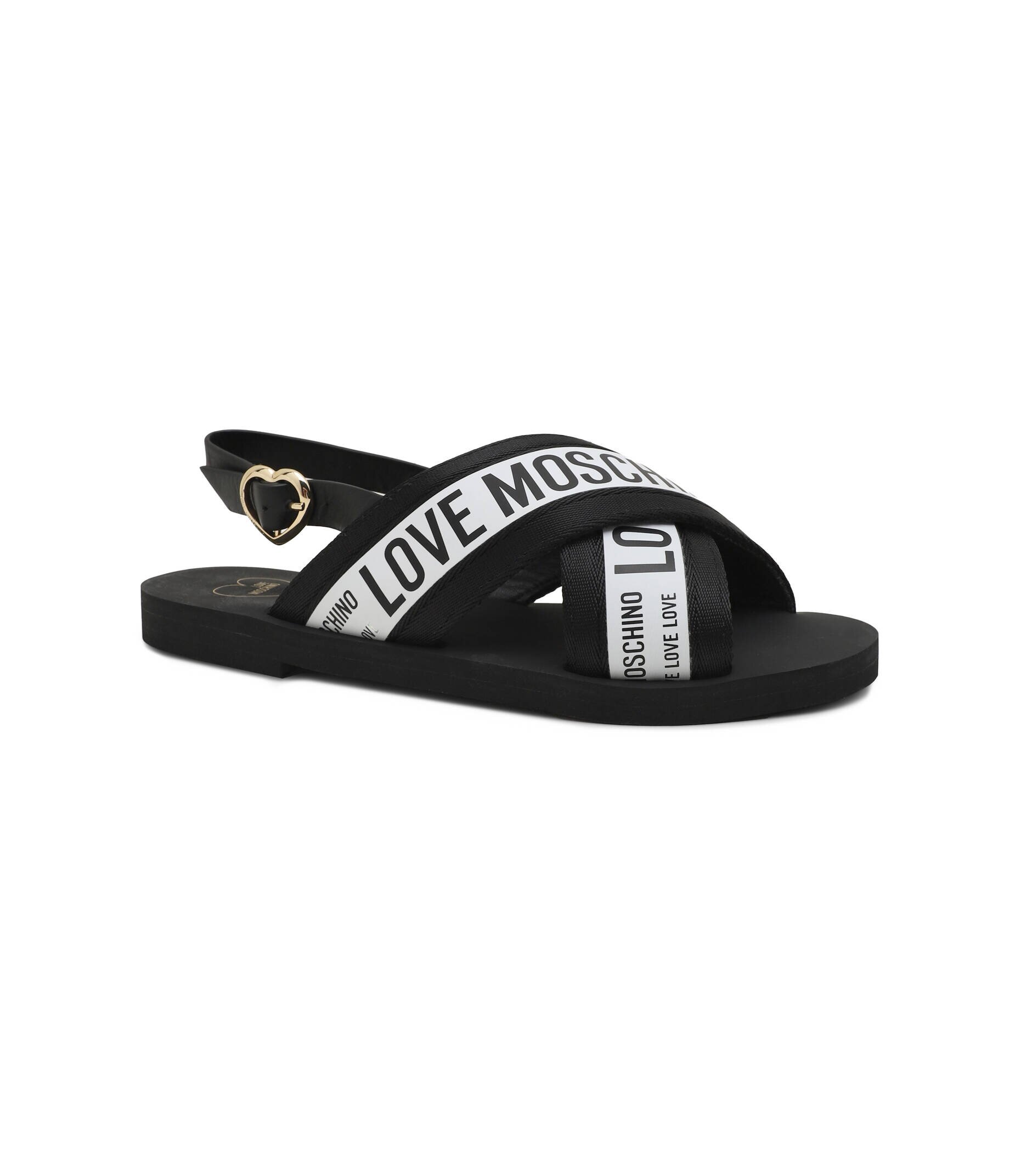 Love Moschino Sandale cu adaos de piele