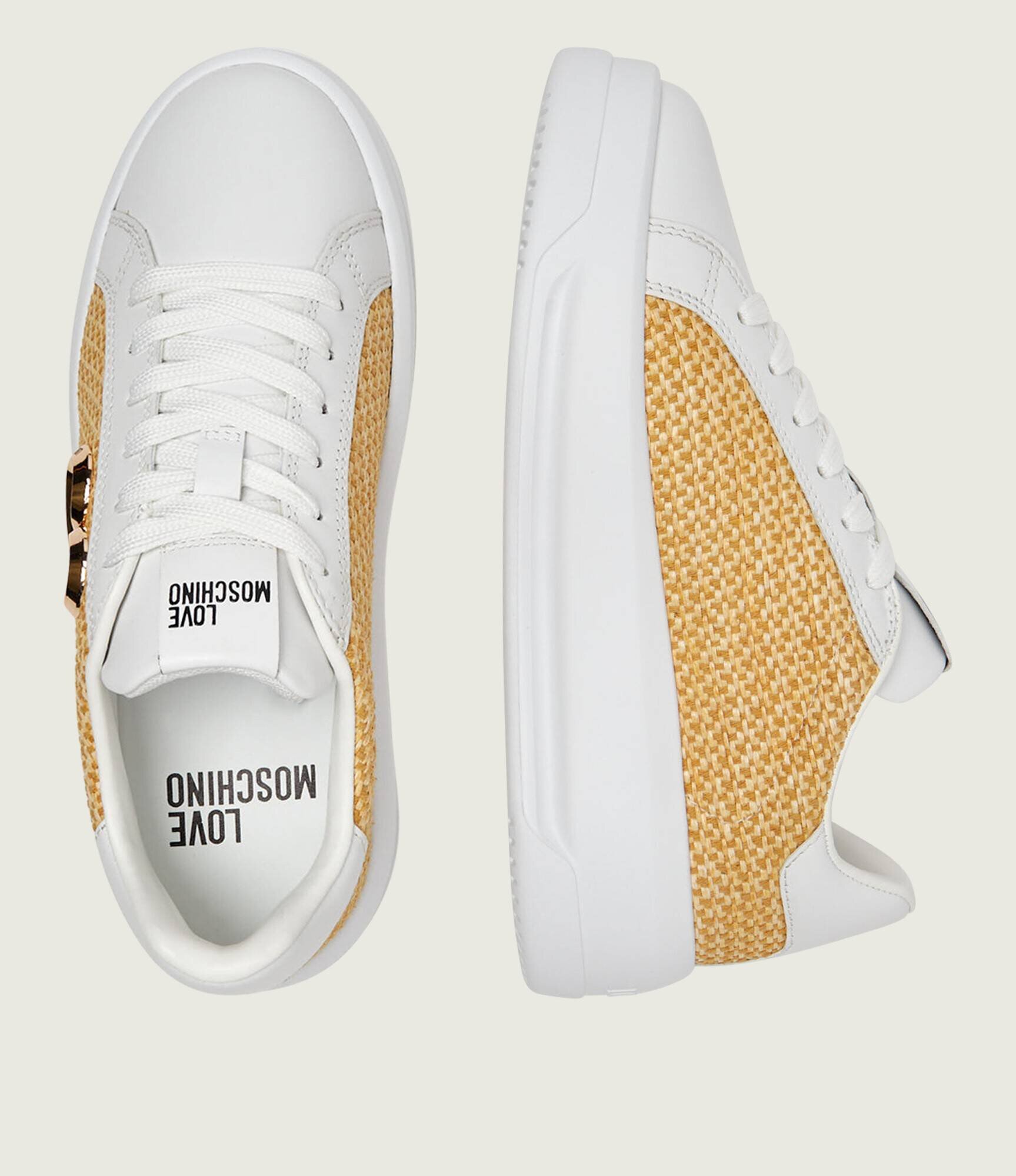 Love Moschino Sneakers ECLIPSE50 cu adaos de piele