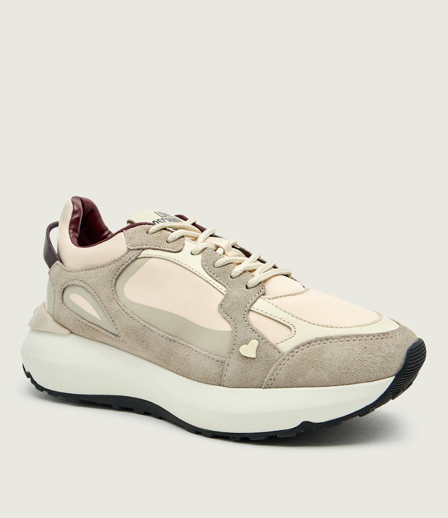 Love Moschino Sneakers SPEED55 cu adaos de piele