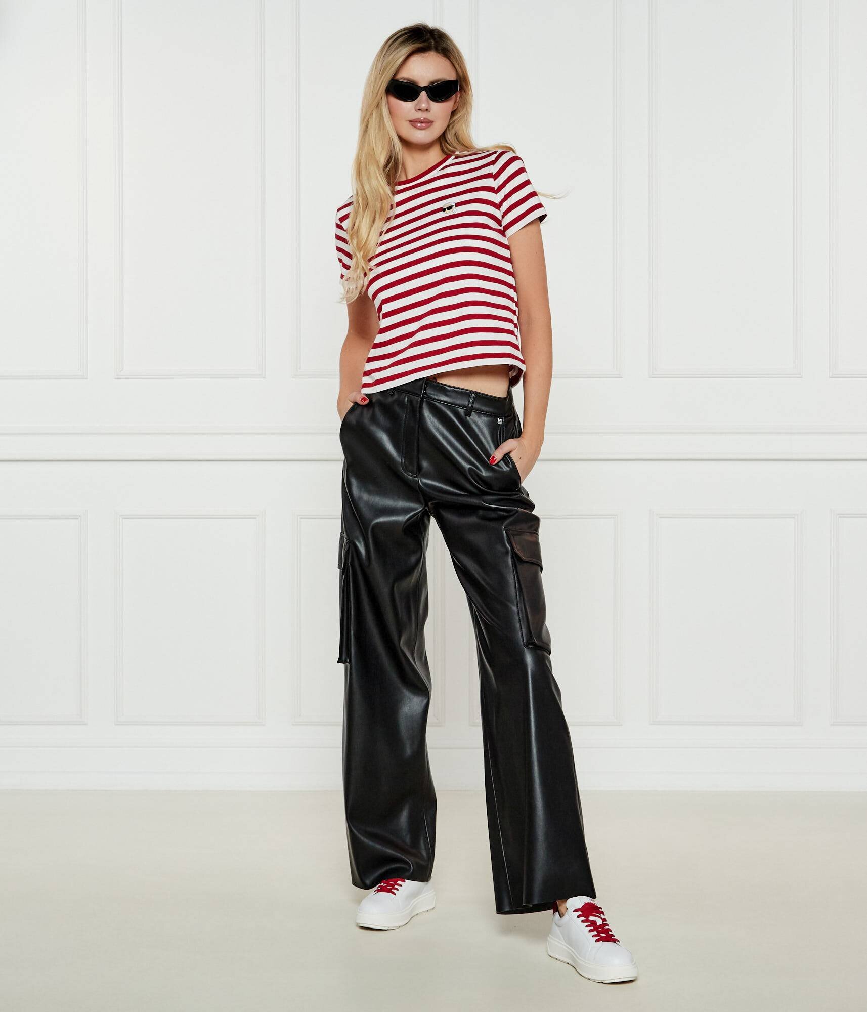 Love Moschino Teniși din piele Bold 40